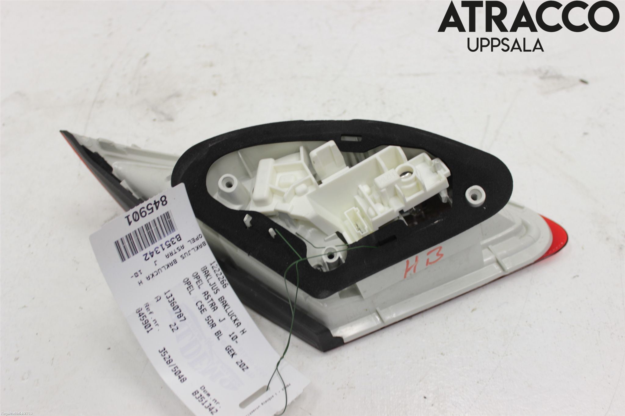 Opel ASTRA J 10-15 Baklykt Høyre  På Luke(Indre)