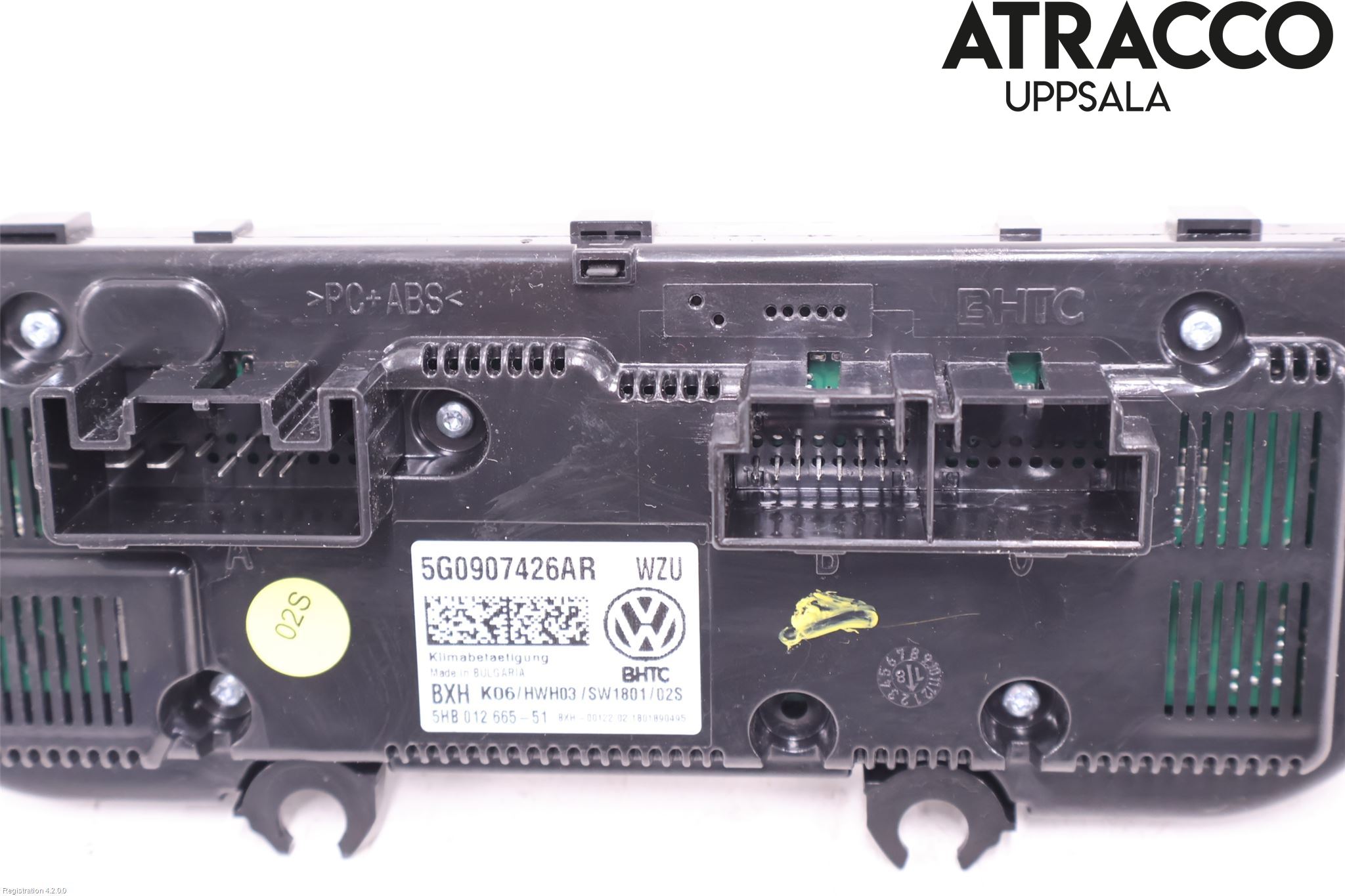 Volkswagen VW GOLF / E-GOLF VII 13-20 Varme Ac Betjening-Display