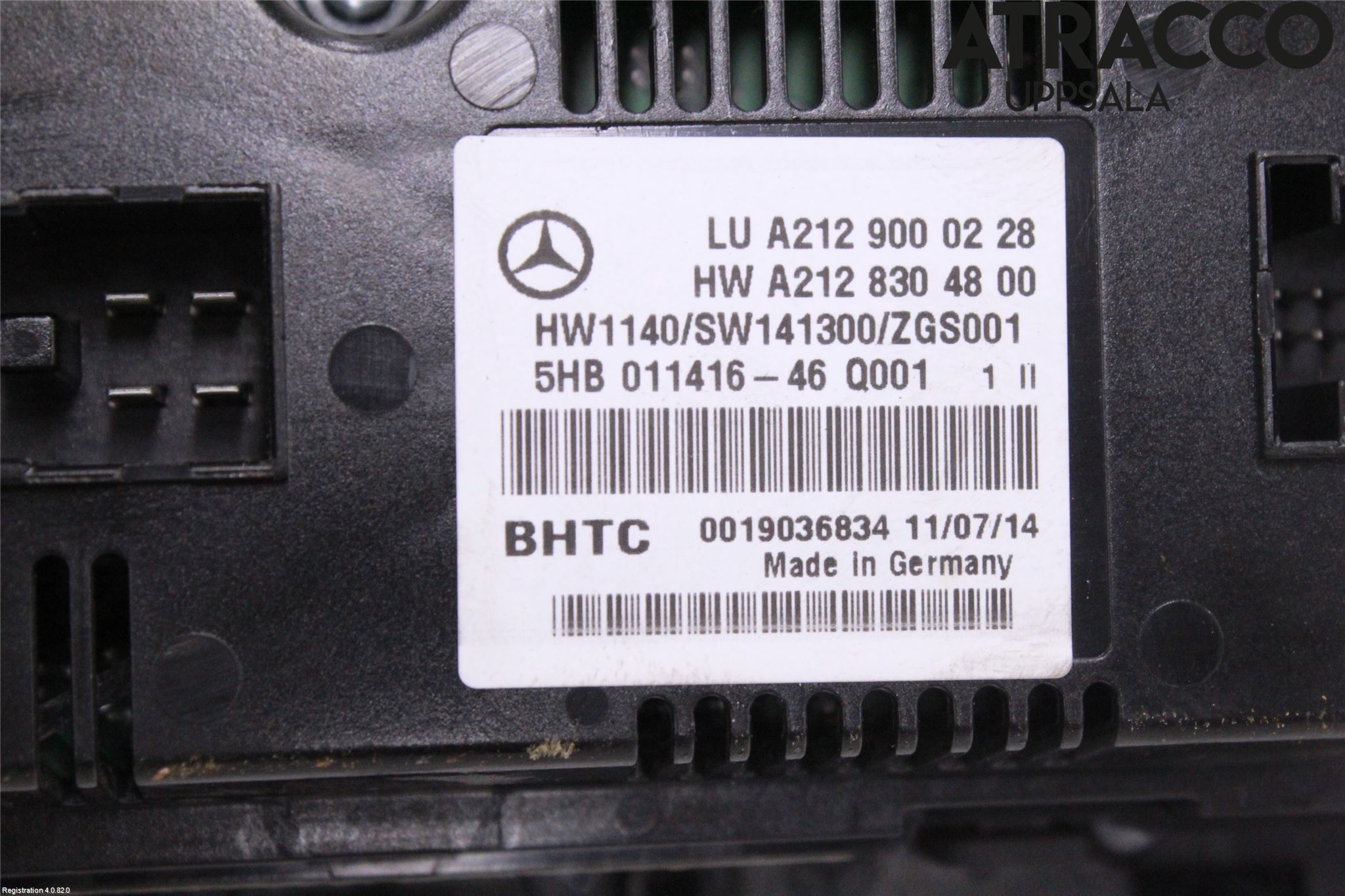 Mercedes-Benz MB E-KLASS (W212) 09-16 Varme Ac Betjening-Display