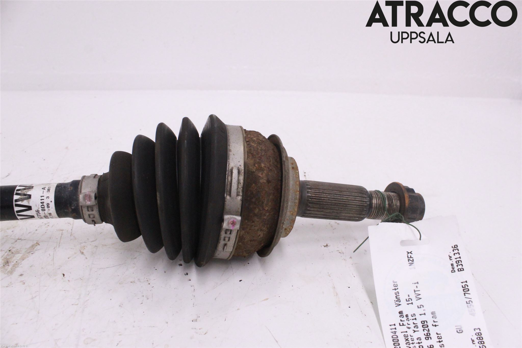 Toyota YARIS XP130 15-20 Drivaksel Foran Kompl Venstre