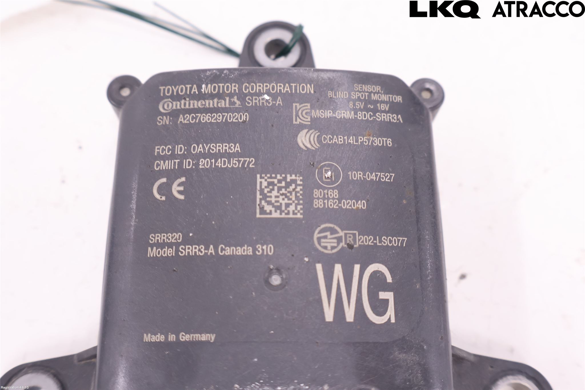 Toyota COROLLA 19- Sensor Kollisjonsbeskyttelse