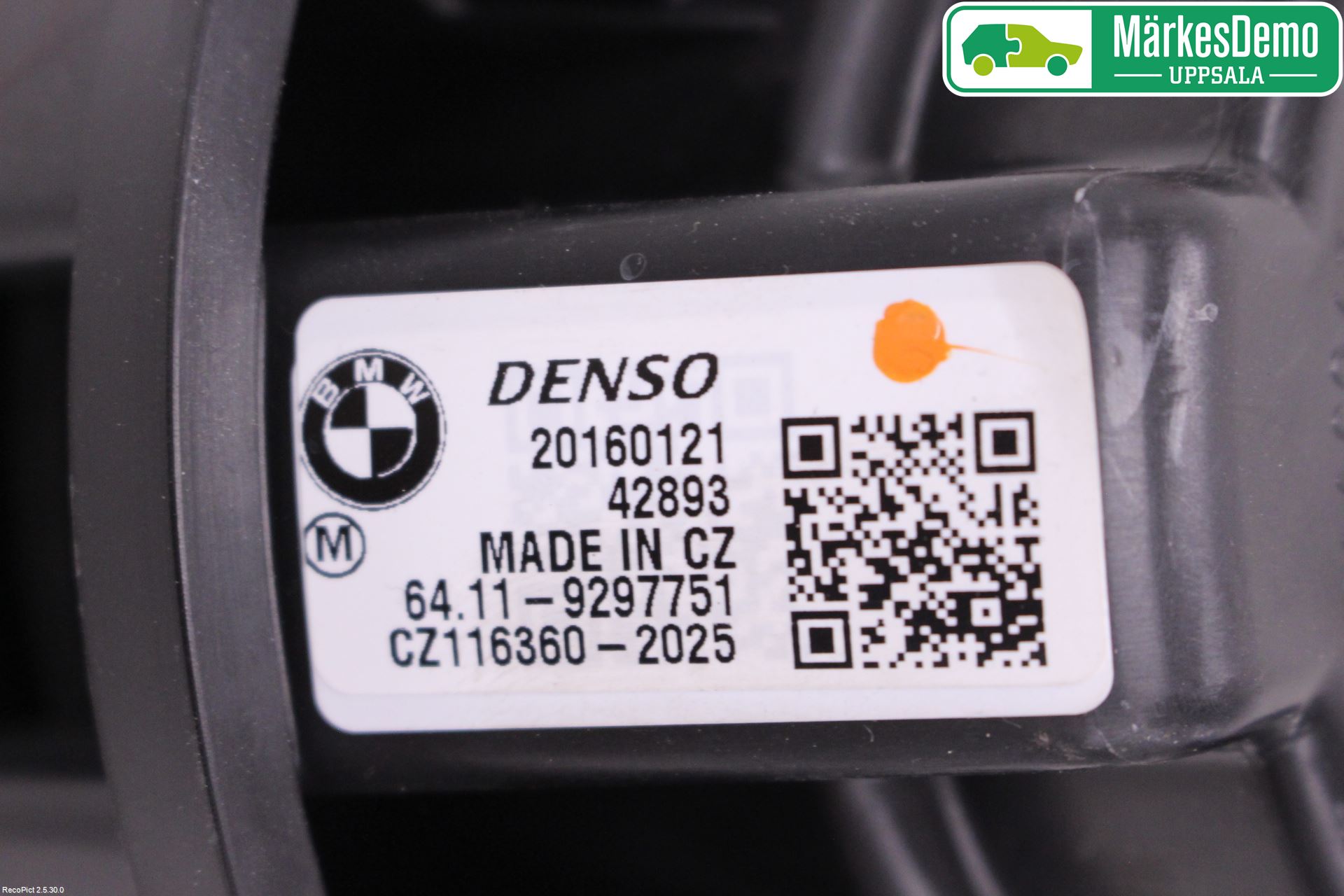 BMW i3 I01 13-22 Varmeapparat Viftemotor
