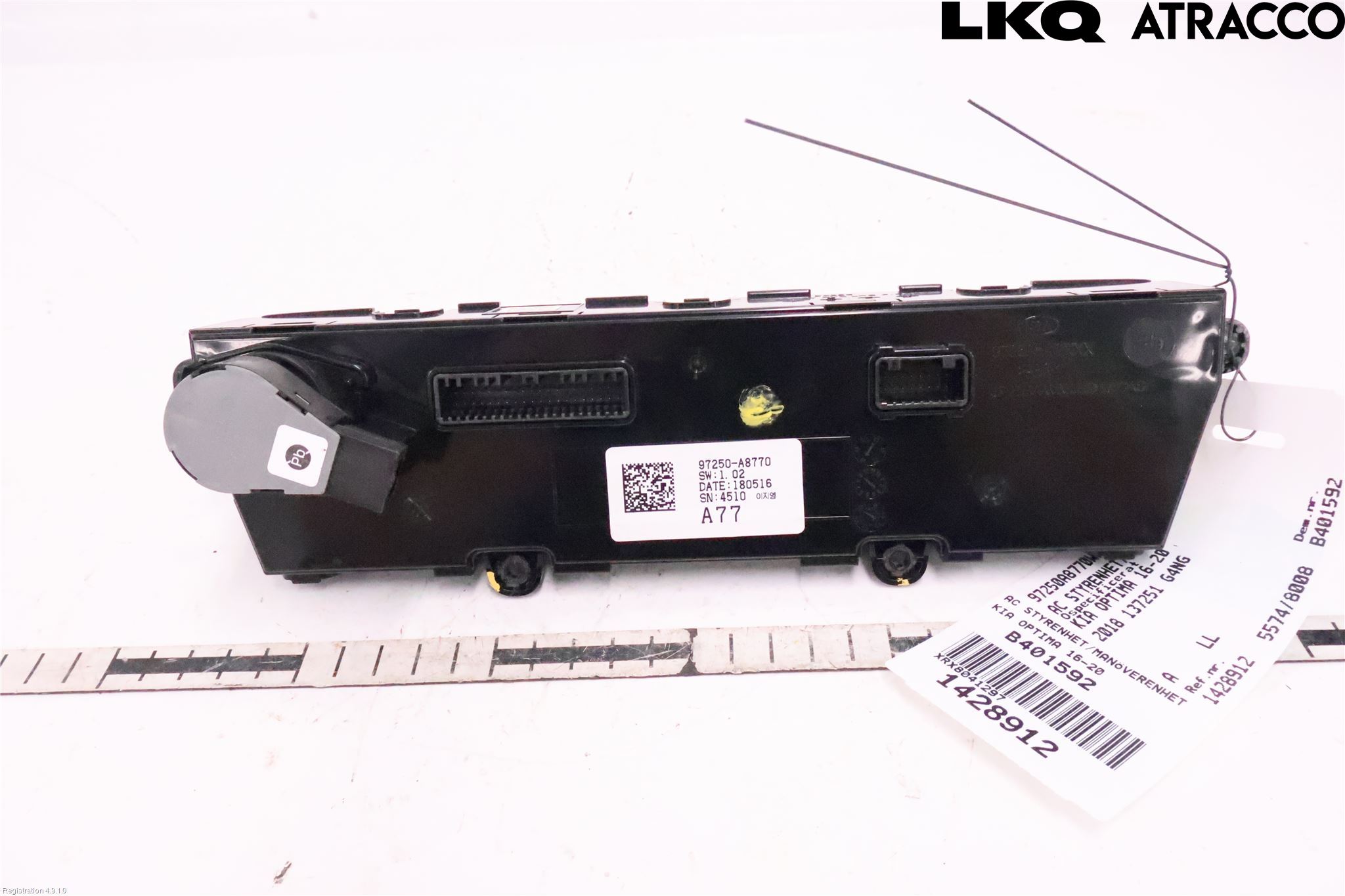Kia OPTIMA 16-20 Varme Ac Betjening-Display