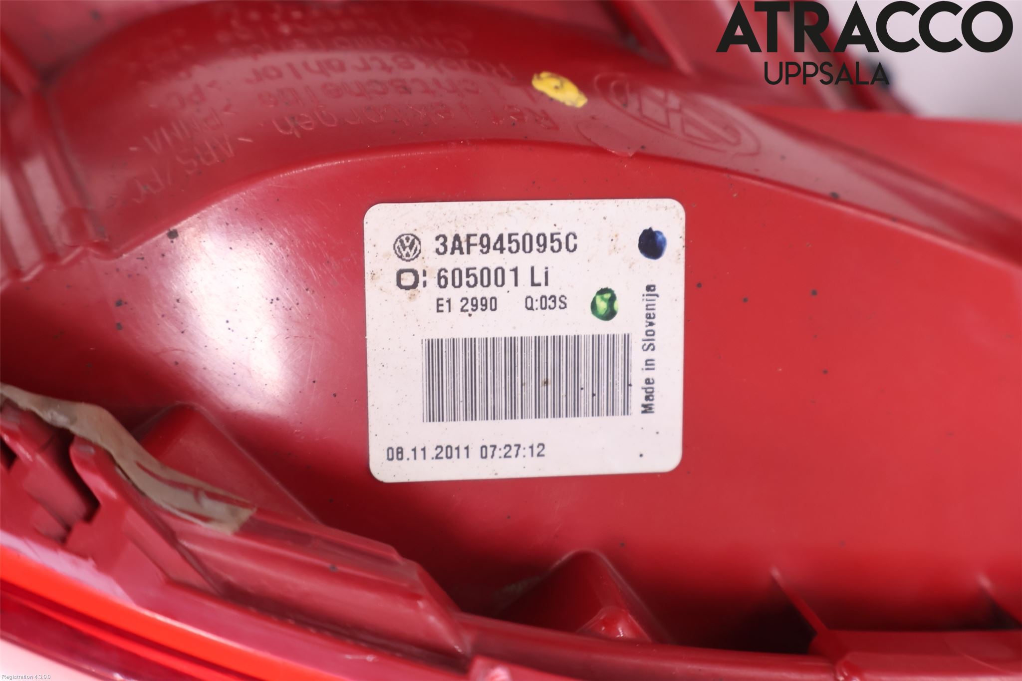 Volkswagen VW PASSAT 11-14 Baklykt Venstre
