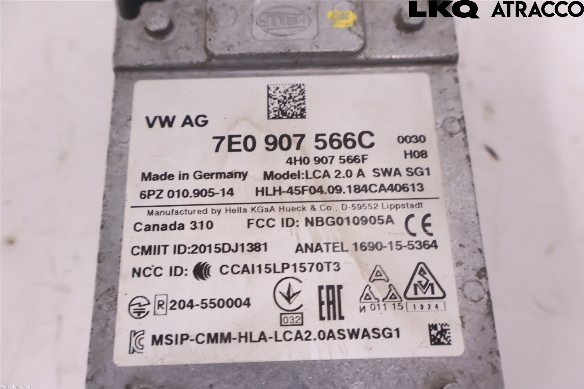 Volkswagen VW MULTIVAN T4-T6 91-21 Sensor Kollisjonsbeskyttelse