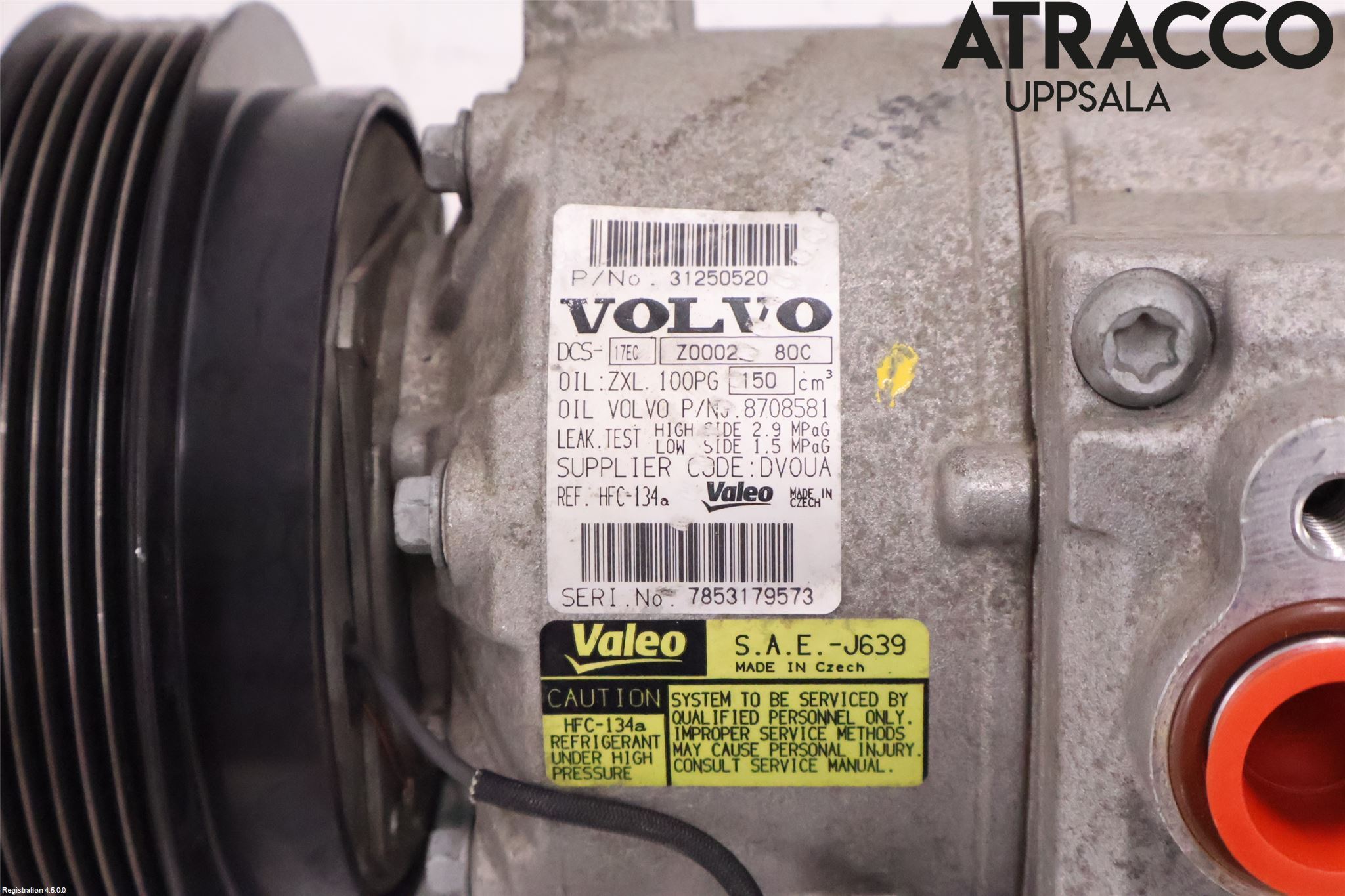 Volvo XC70 08-13 Varme Ac Kompressor