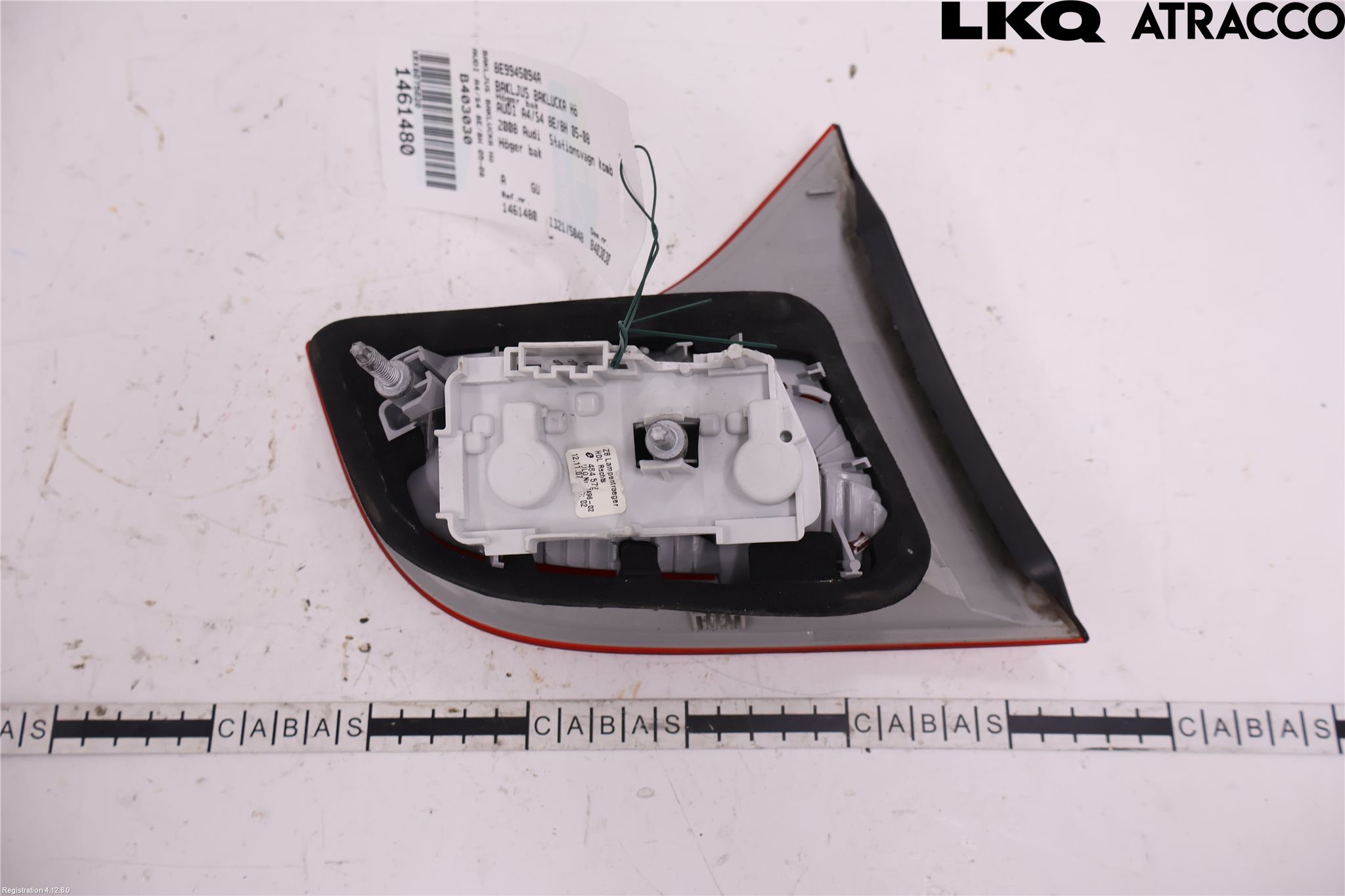 Audi A4/S4 05-07 Baklykt Høyre  På Luke(Indre)