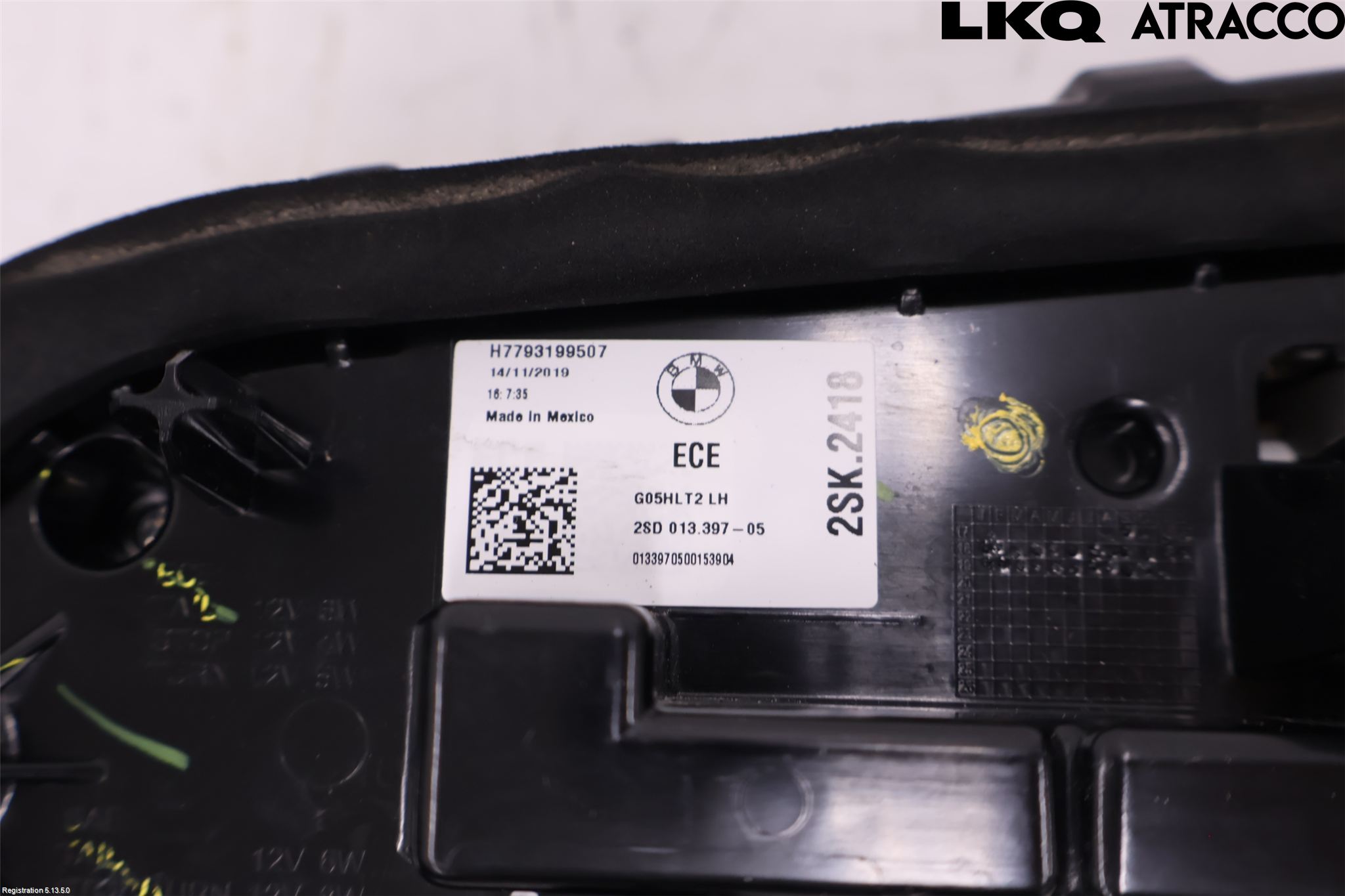 BMW X5 G05 18- Baklykt Venstre  På Luke(Indre