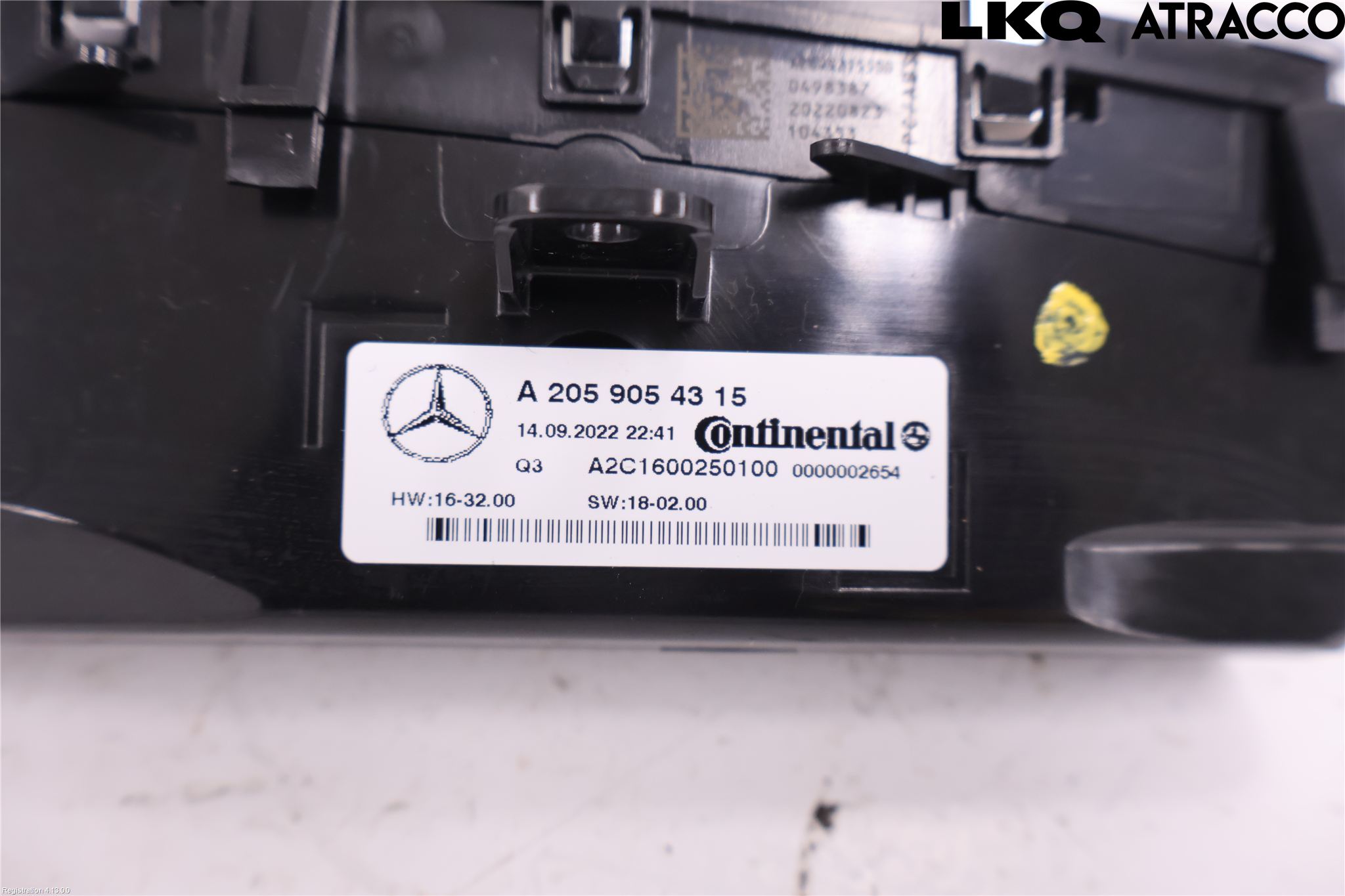 Mercedes-Benz MB GLC-KLASS (X253/C253) 15-22 Varme Ac Betjening-Display