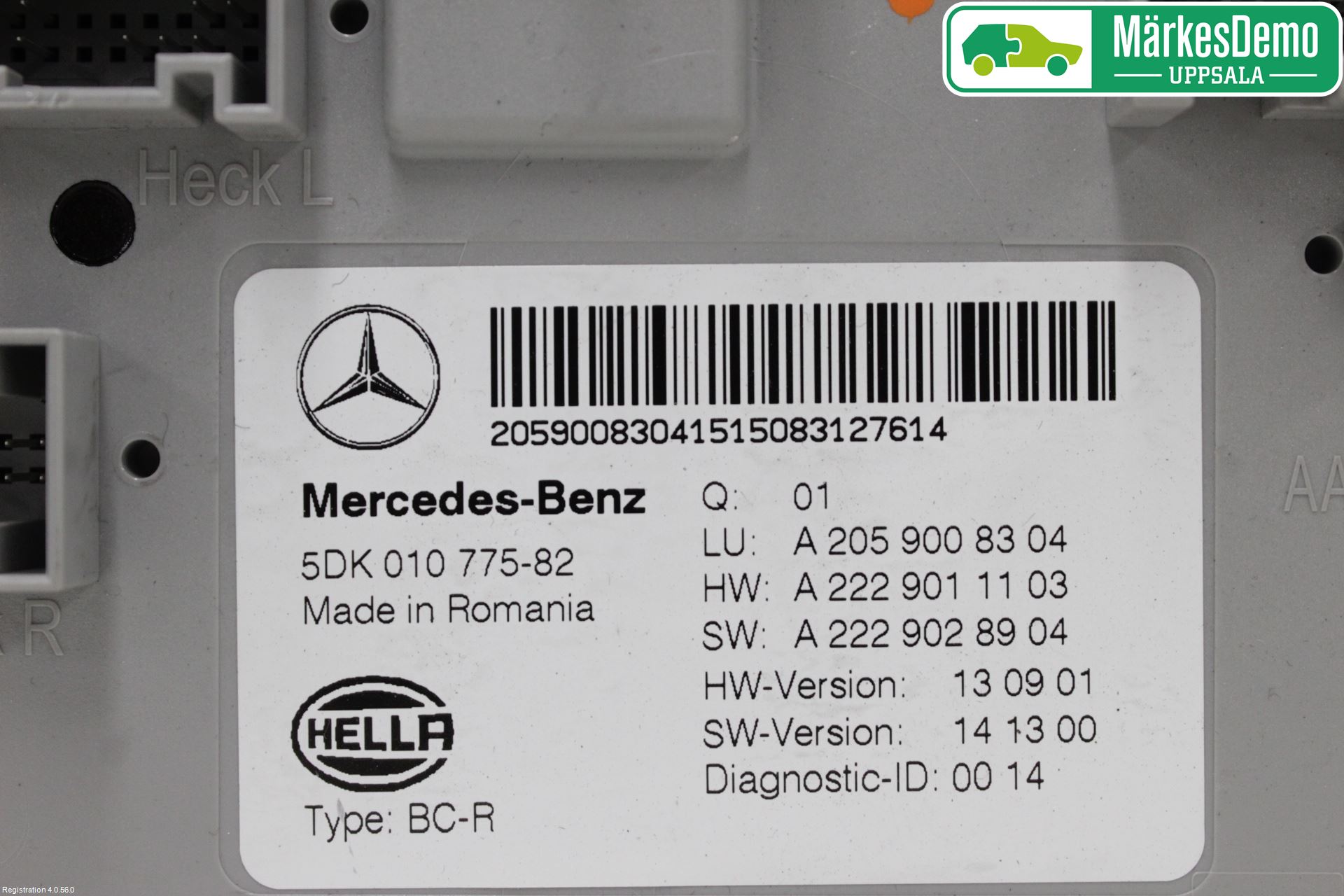 Mercedes-Benz MB C-KLASS (W205) 14-21 Styreenhet Øvrig