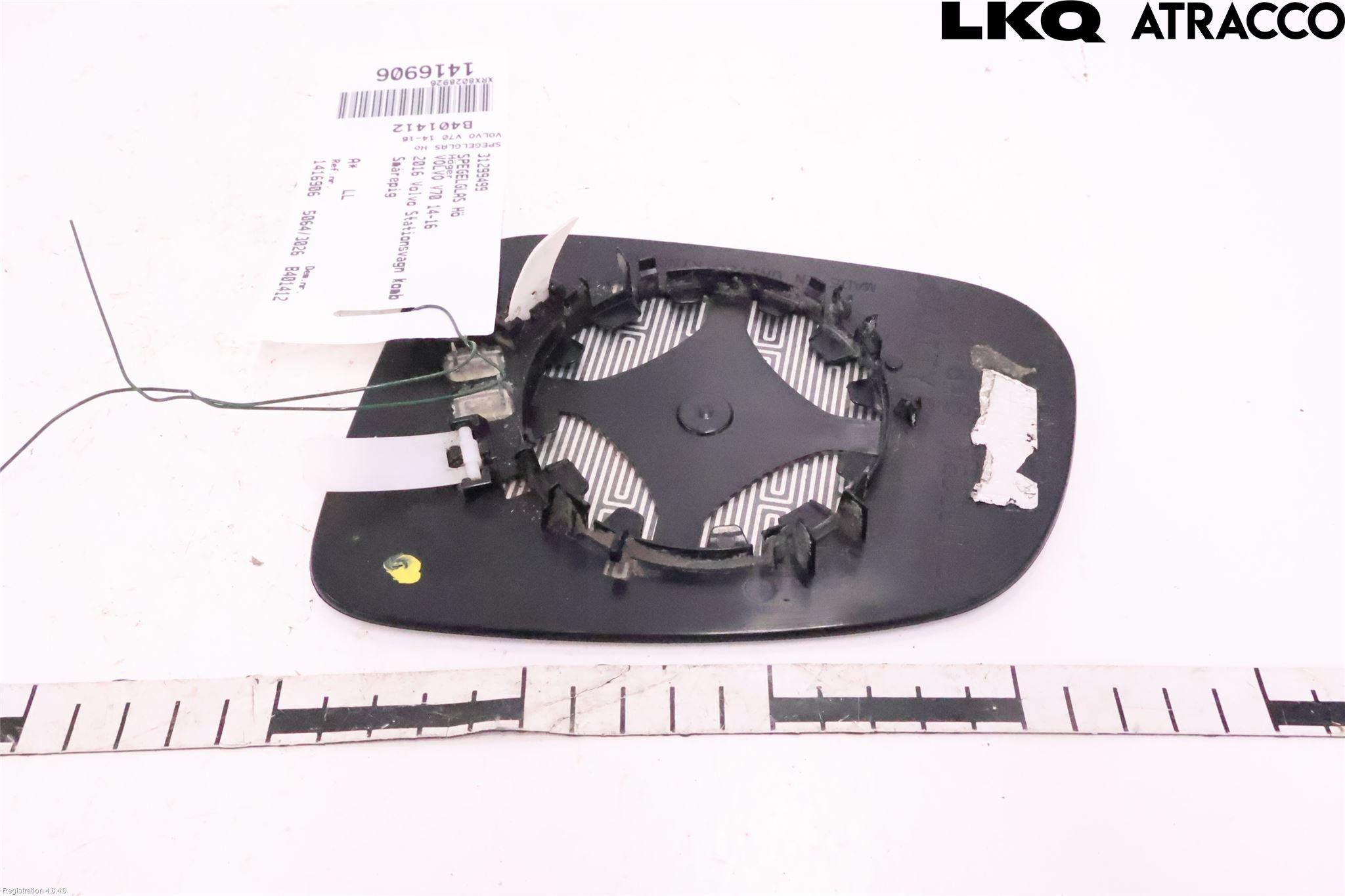 Volvo V70 14-16 Speil Glass H