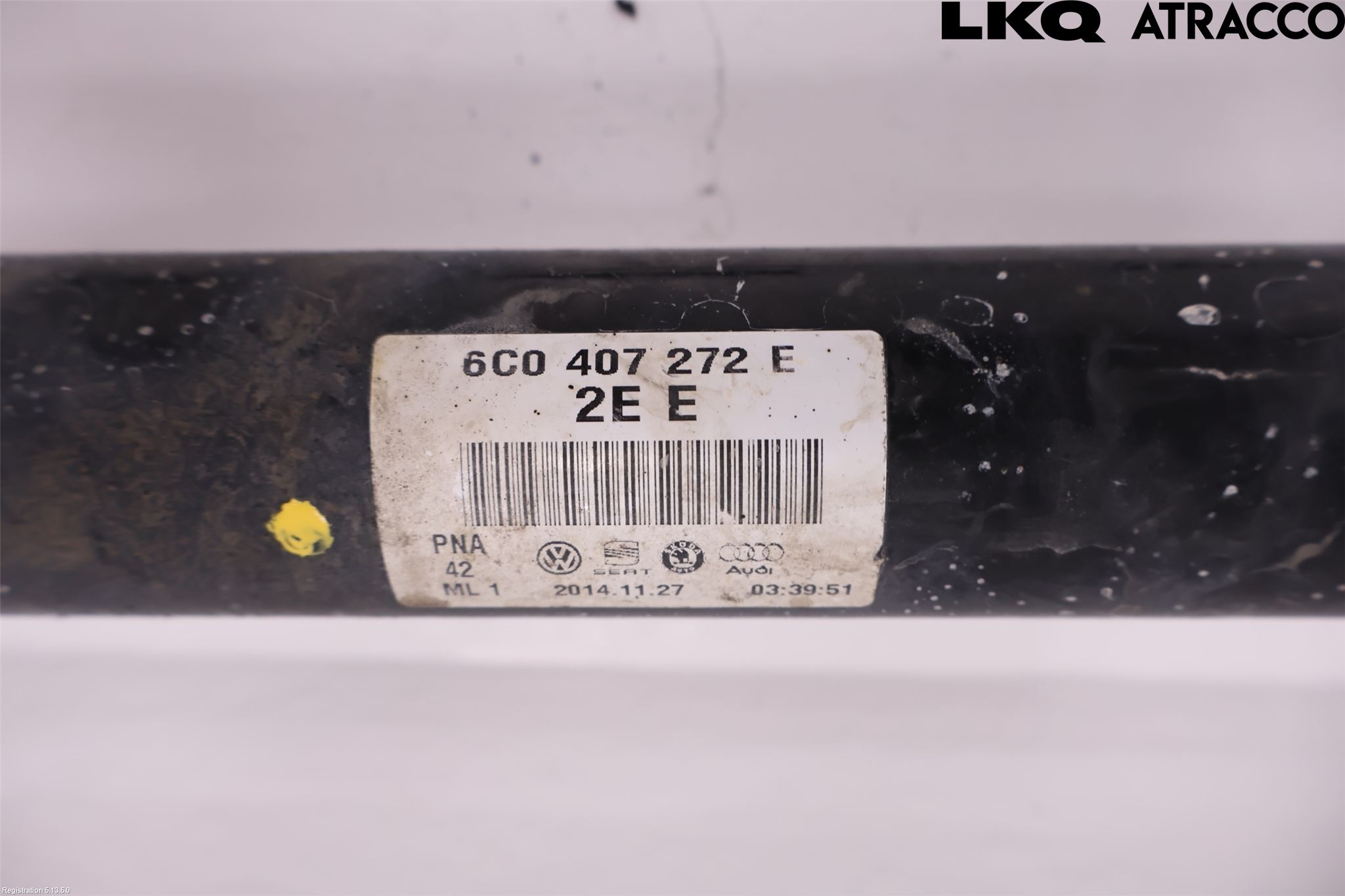 Volkswagen VW POLO 10-17 Drivaksel Foran Kompl Høyre