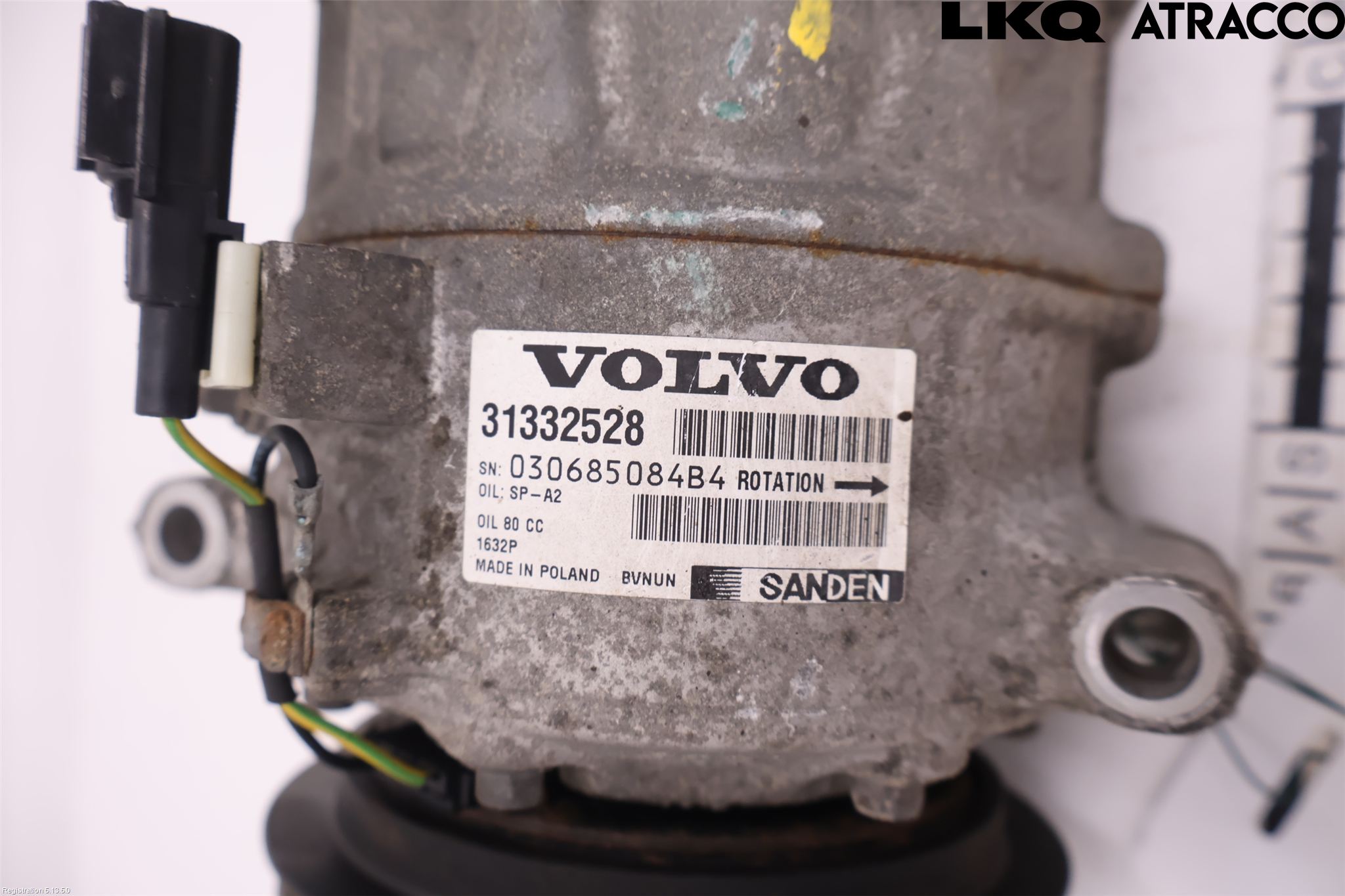 Volvo V60 14-18 Varme Ac Kompressor