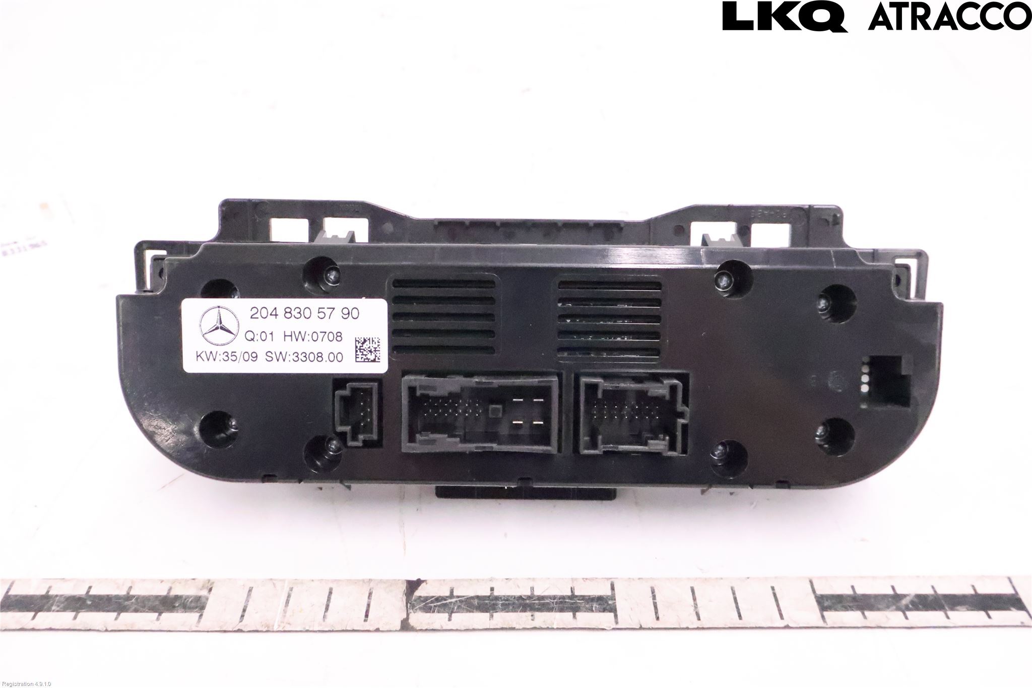 Mercedes-Benz MB C-KLASS (W204) 07-15 Varme Ac Betjening-Display