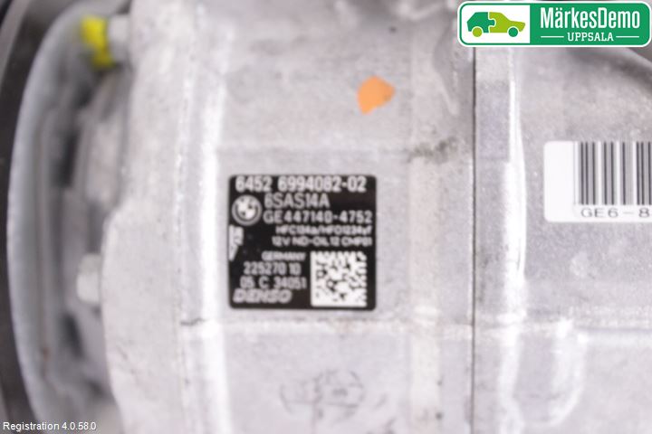 BMW 3 G20/G21/G80/G81 19- Varme Ac Kompressor