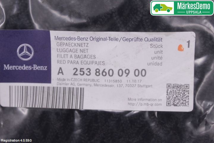 Mercedes-Benz MB GLC-KLASS (X253/C253) 15-22 Innr Lastenett