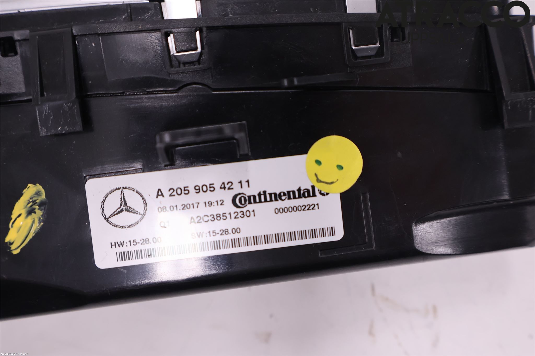Mercedes-Benz MB GLC-KLASS (X253/C253) 15-22 Varme Ac Betjening-Display