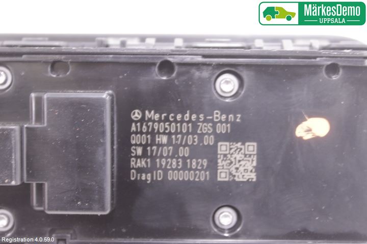 Mercedes-Benz MB CLA-KLASS (C118/X118) 19- Bryter Vindusheis
