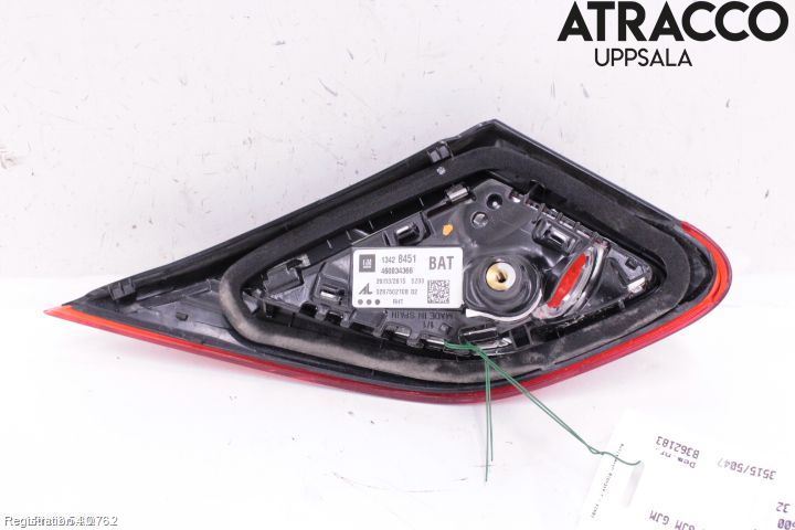 Opel CORSA E 15-19 Baklykt Venstre  På Luke(Indre