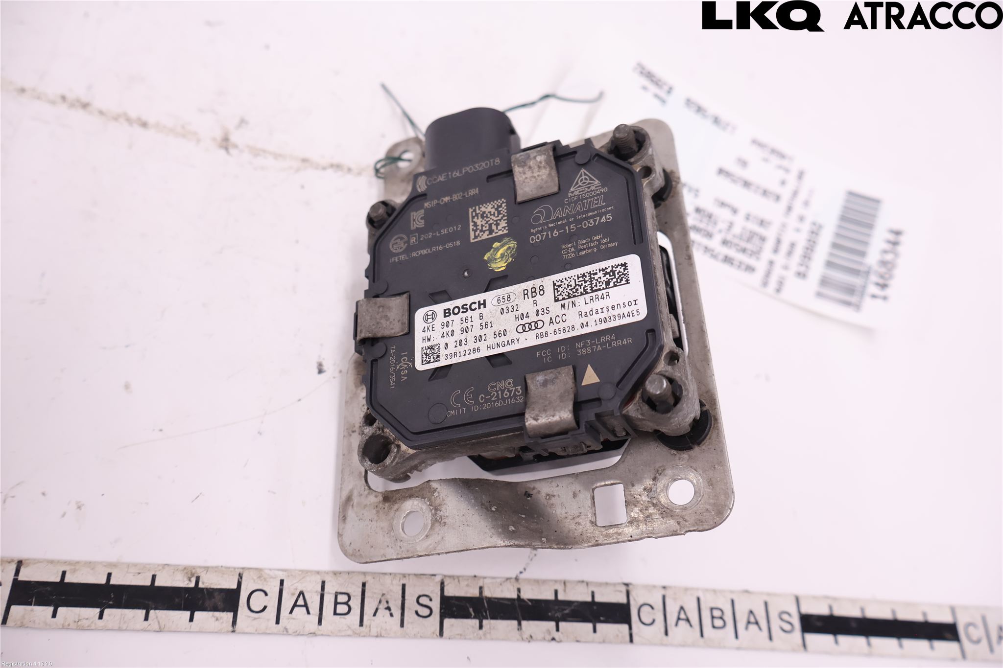 Audi E-TRON, S GE 19- Sensor Fartsbegrensning