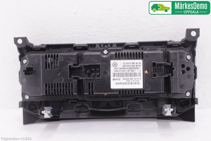 Mercedes-Benz MB E-KLASS COUPÈ/CAB(C207) 09-17 Varme Ac Betjening-Display