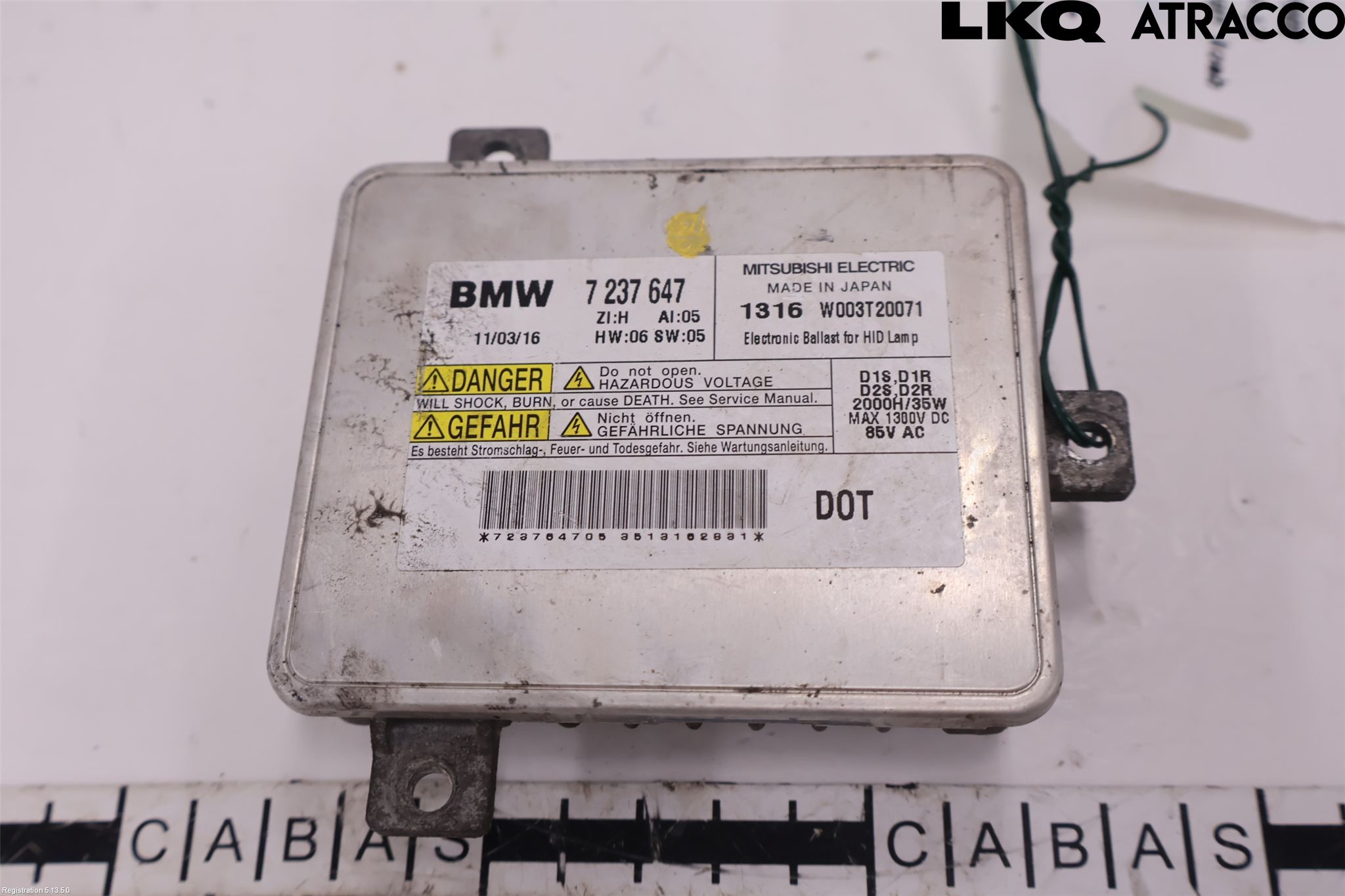 BMW 5 F10/F11/F18 09-17 Styreenhet Xenon