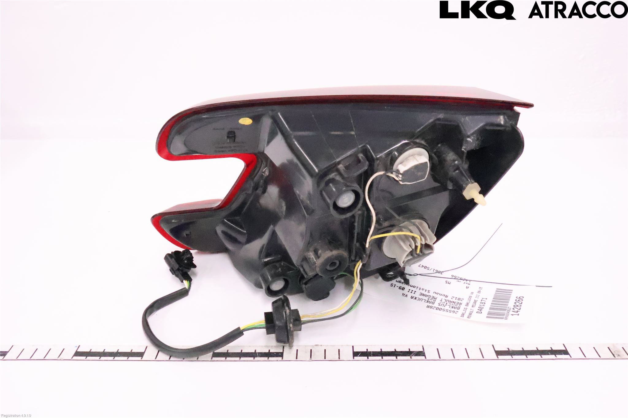 Renault MEGANE III 09-15 Baklykt Venstre  På Luke(Indre