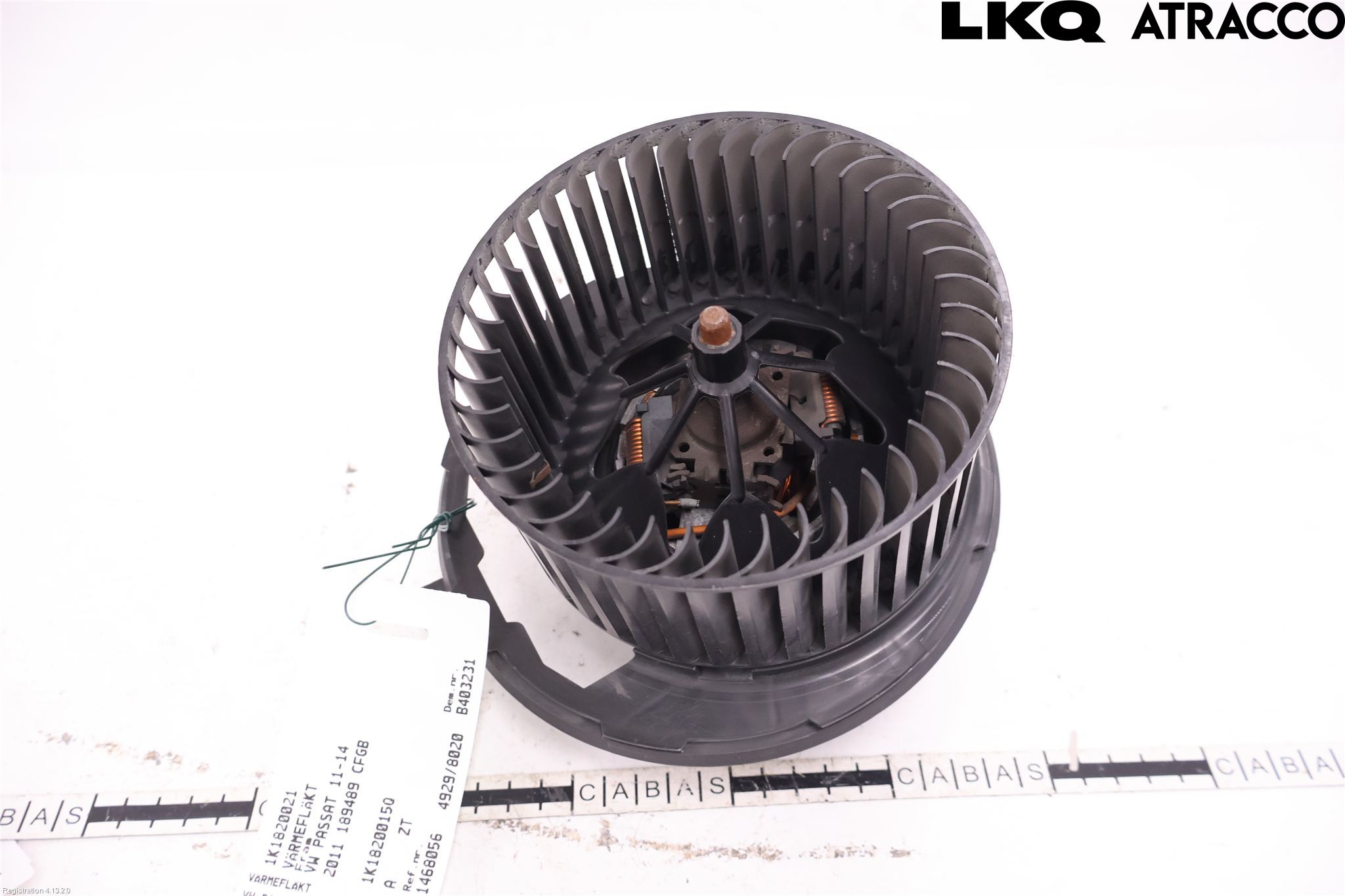 Volkswagen VW PASSAT 11-14 Varmeapparat Viftemotor