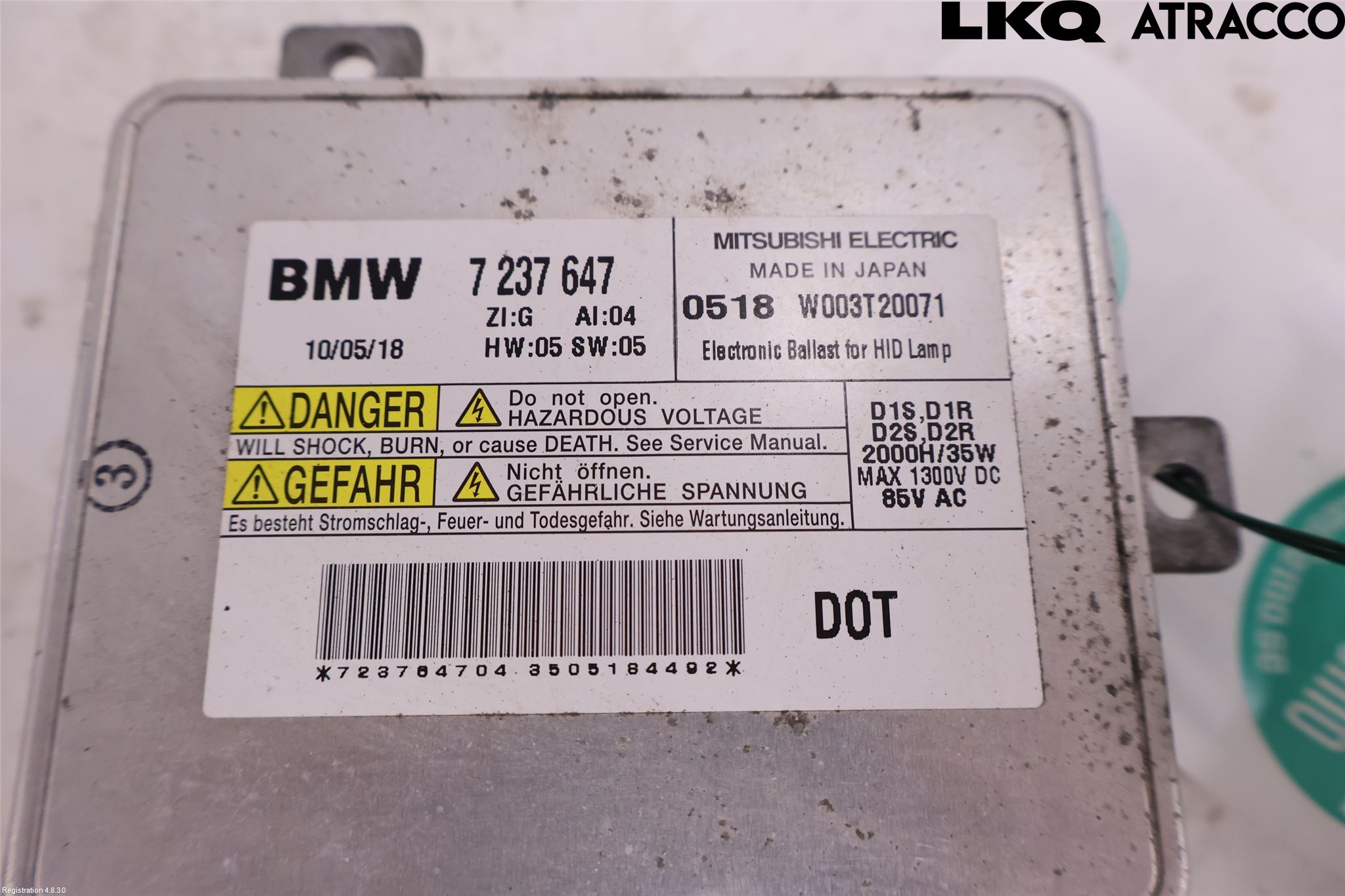 BMW 5 F10/F11/F18 09-17 Styreenhet Xenon