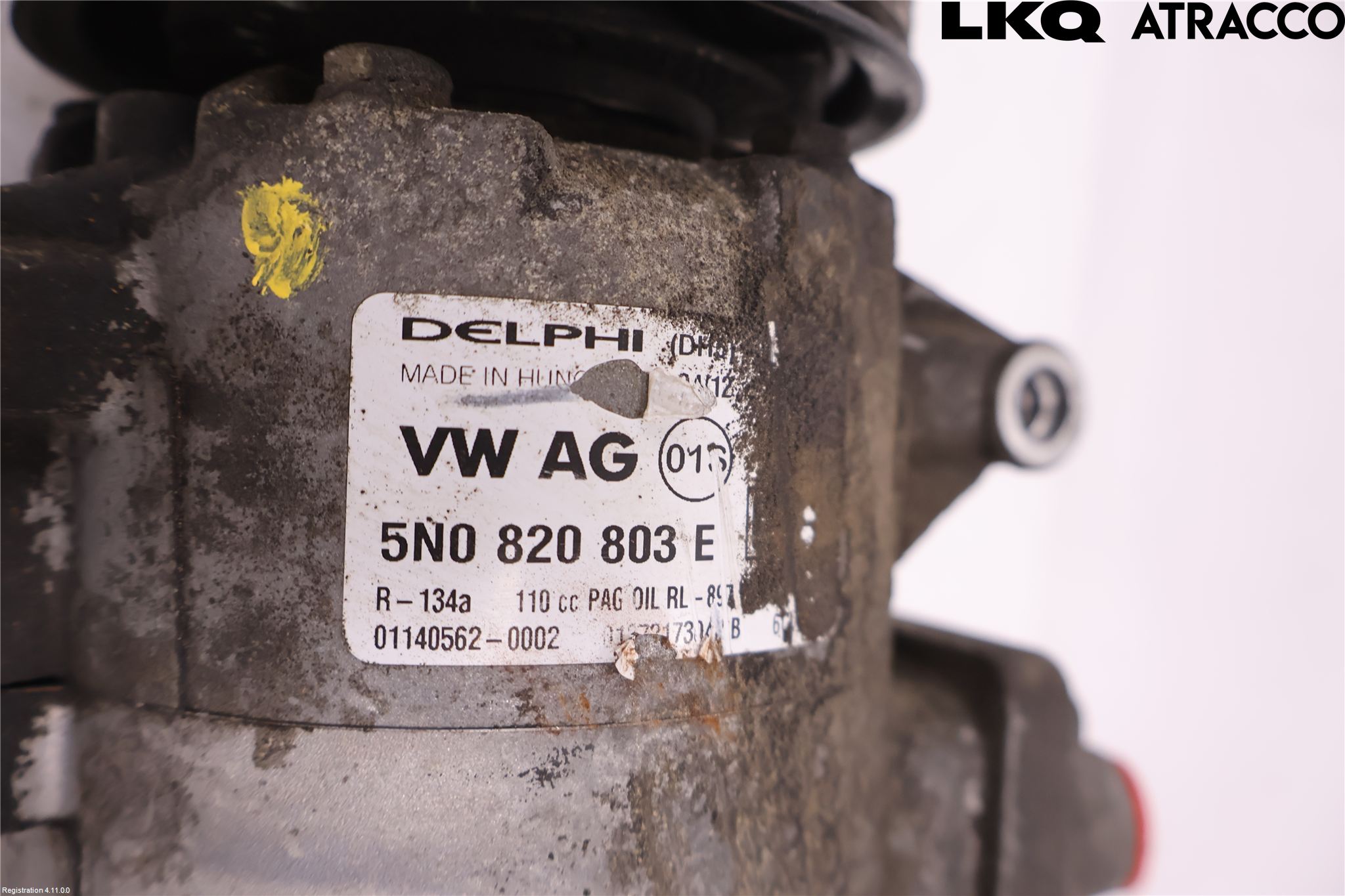 Volkswagen VW GOLF VI 09-13 Varme Ac Kompressor