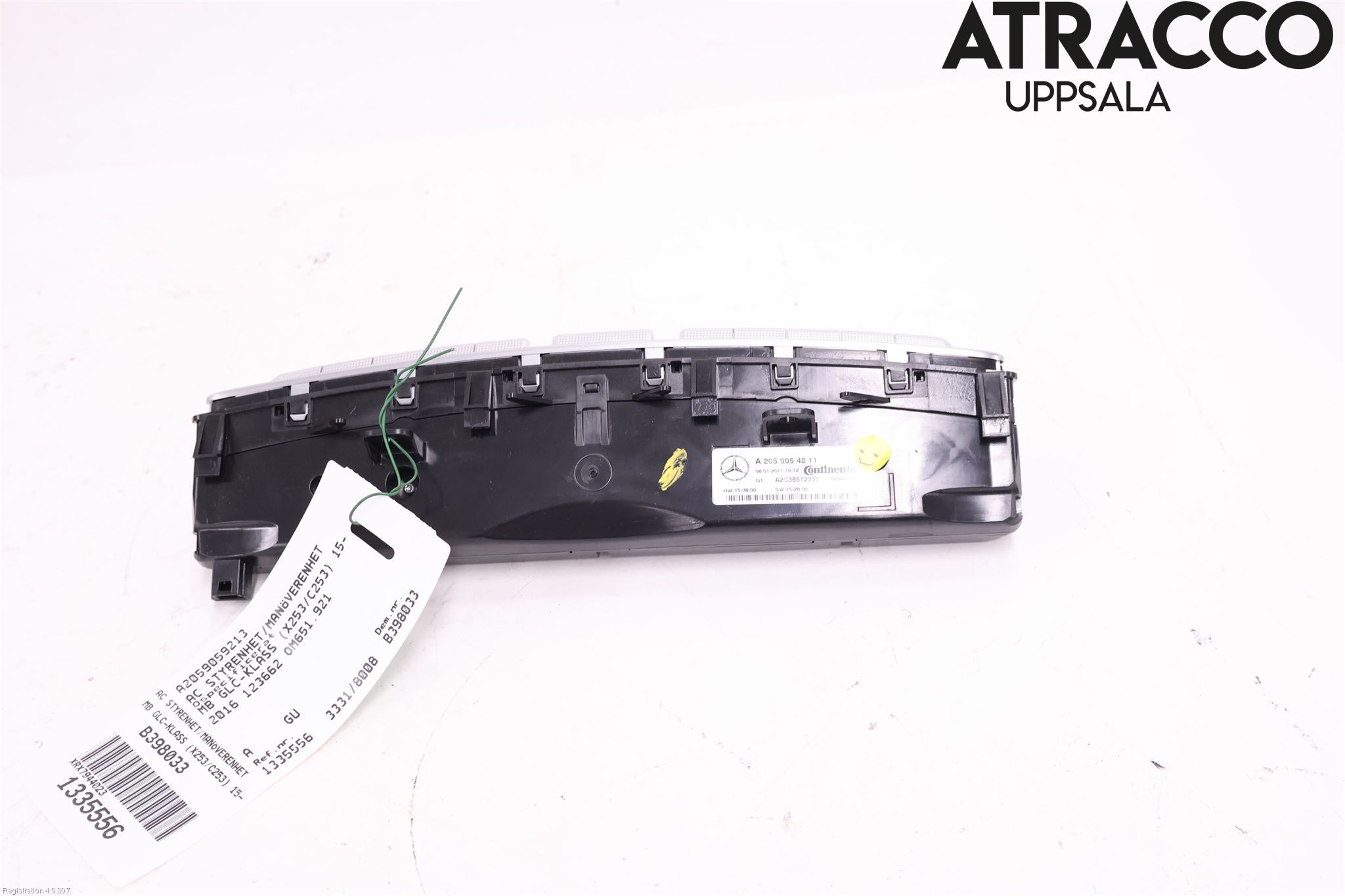 Mercedes-Benz MB GLC-KLASS (X253/C253) 15-22 Varme Ac Betjening-Display