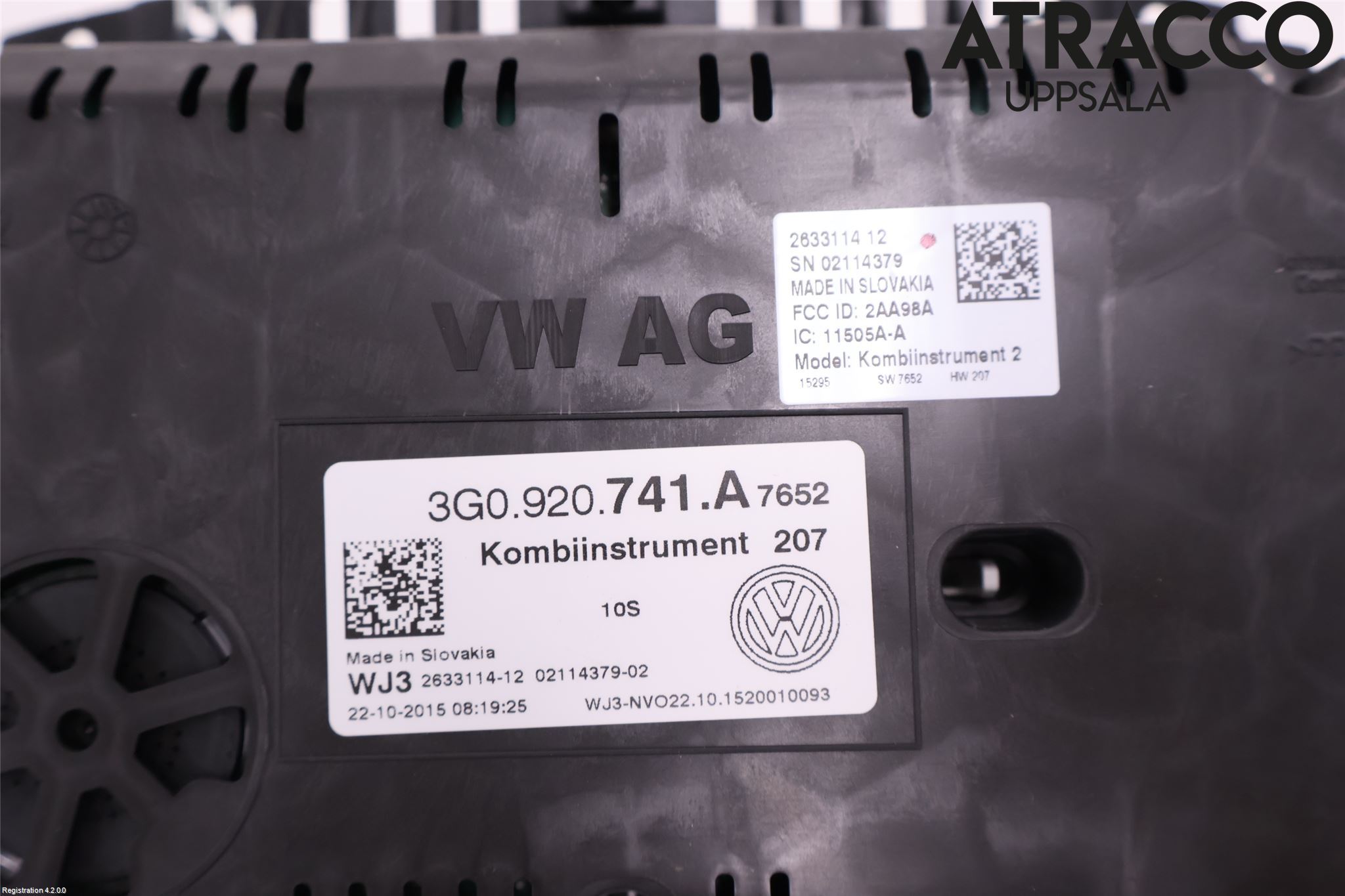 Volkswagen VW PASSAT 15-19 Instr Kombinert