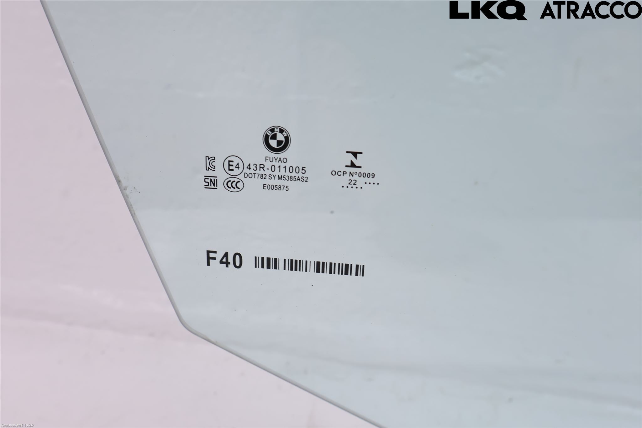 BMW 1 F40 19- Dørrute Foran Høyre 4 Dørs