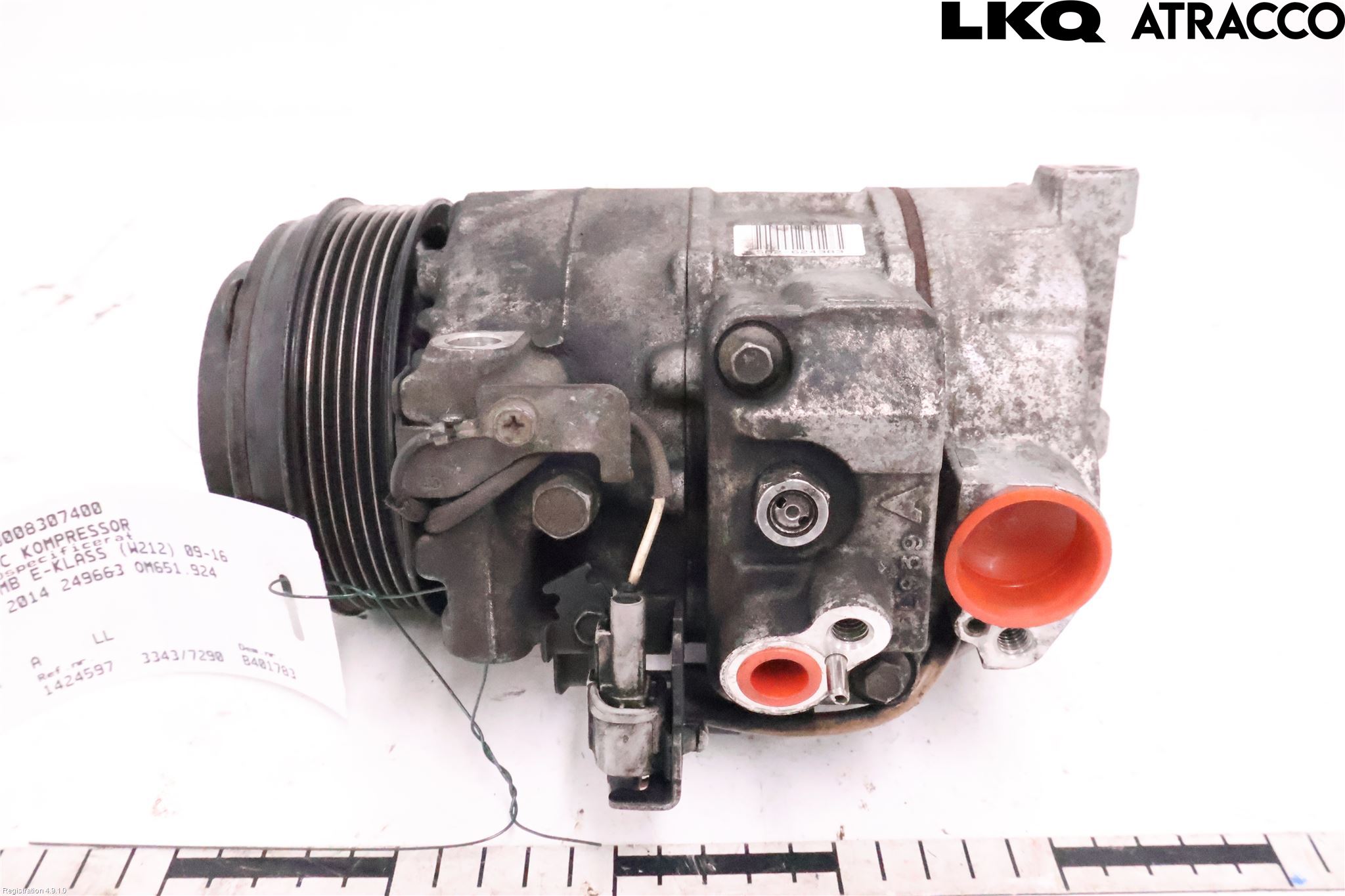 Mercedes-Benz MB E-KLASS (W212) 09-16 Varme Ac Kompressor