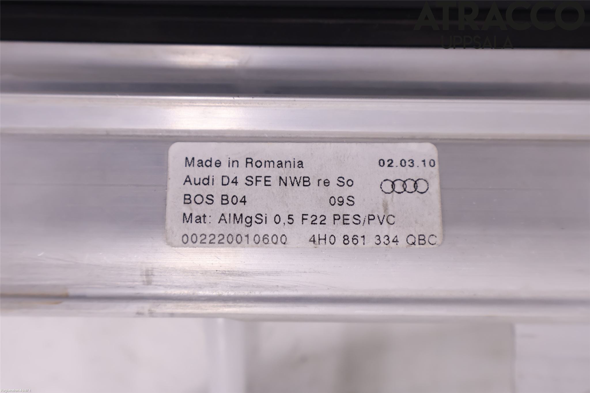 Audi A8/S8 4H 10-17 Innr Solskjerm