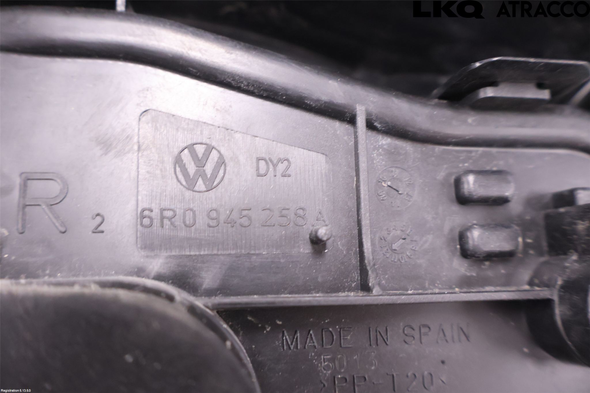 Volkswagen VW POLO 10-17 Baklykt Høyre