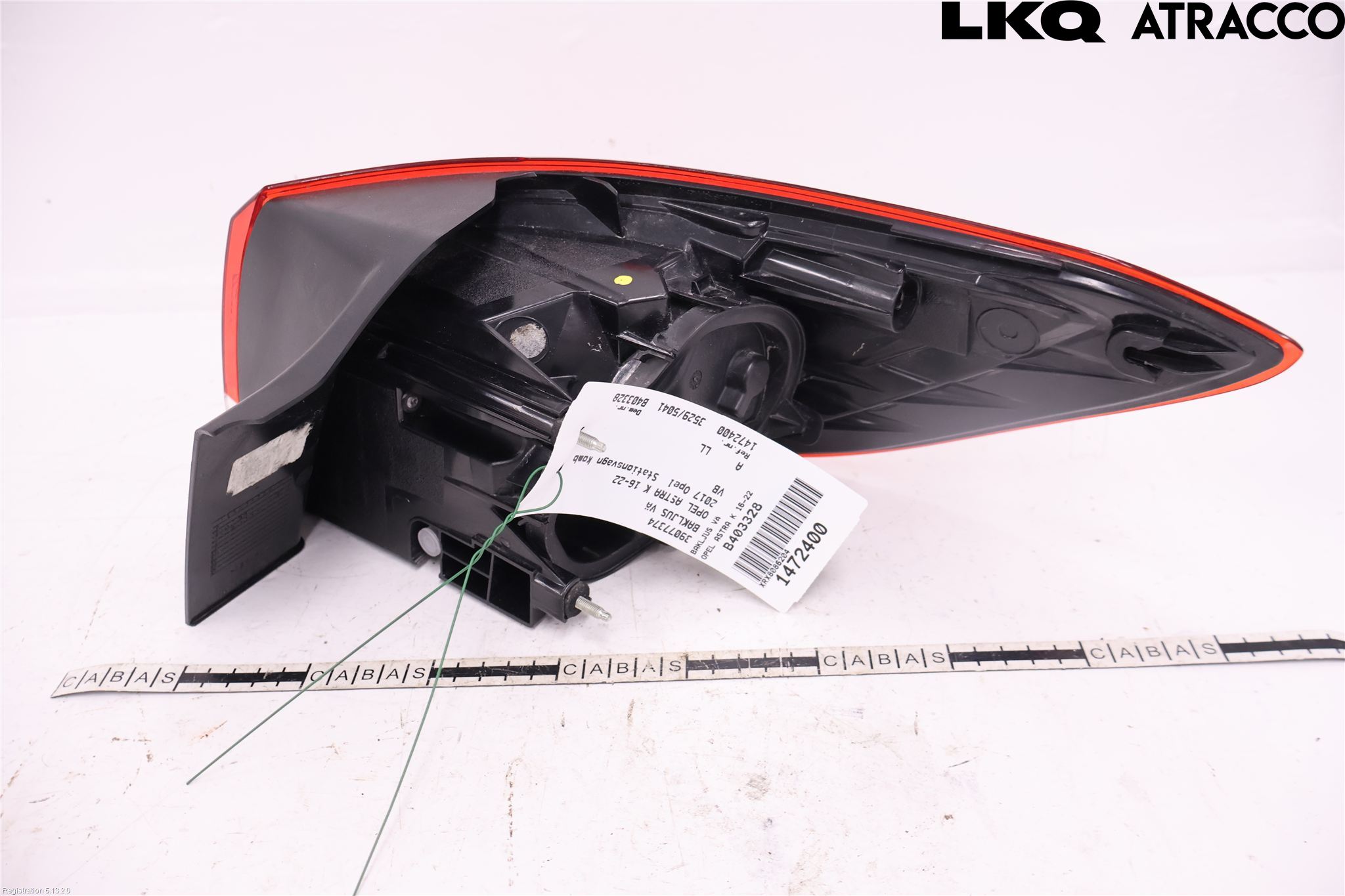 Opel ASTRA K 16-22 Baklykt Venstre
