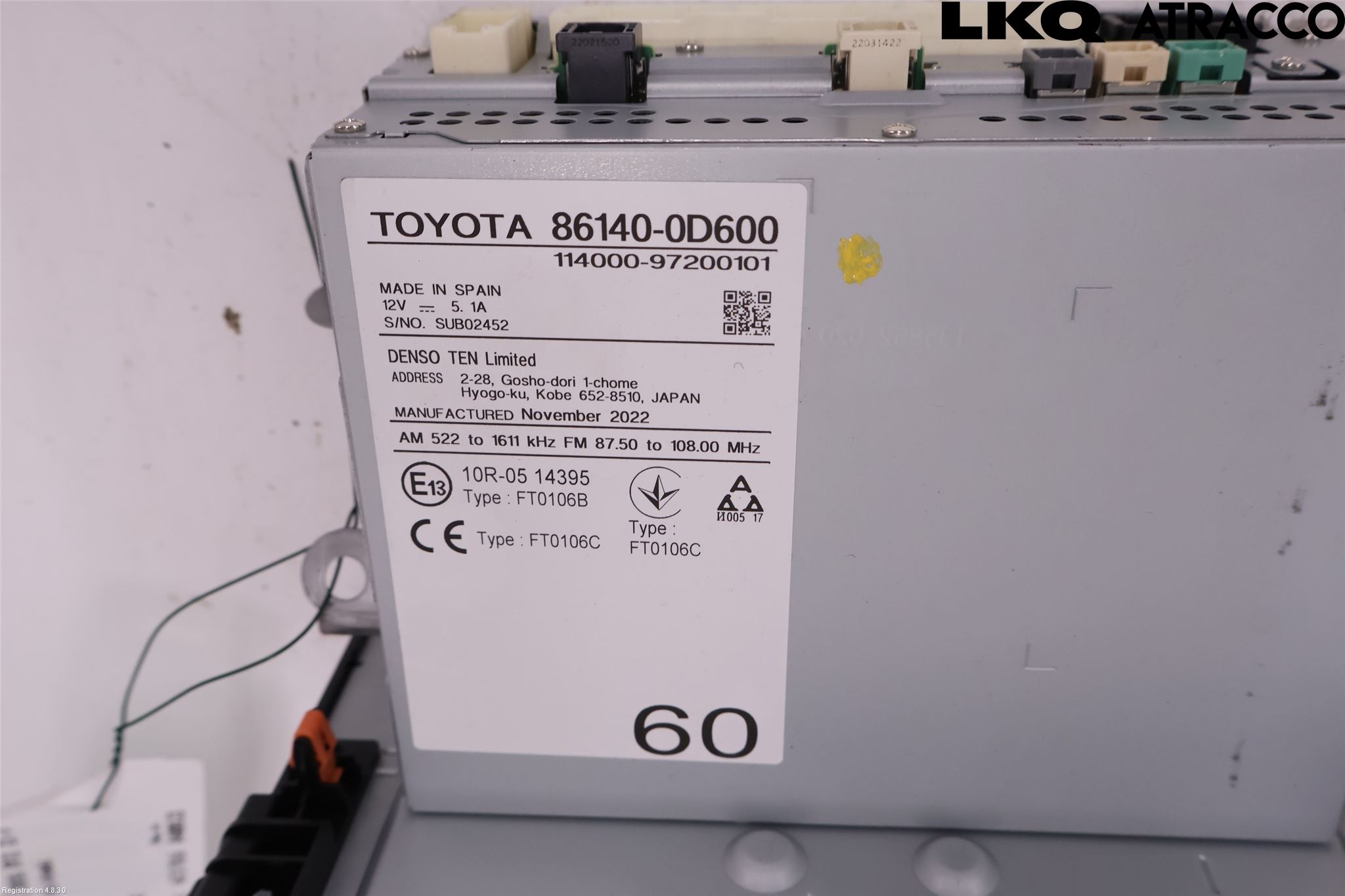 Toyota YARIS CROSS XP21 21- Stereo Radio Med Cd