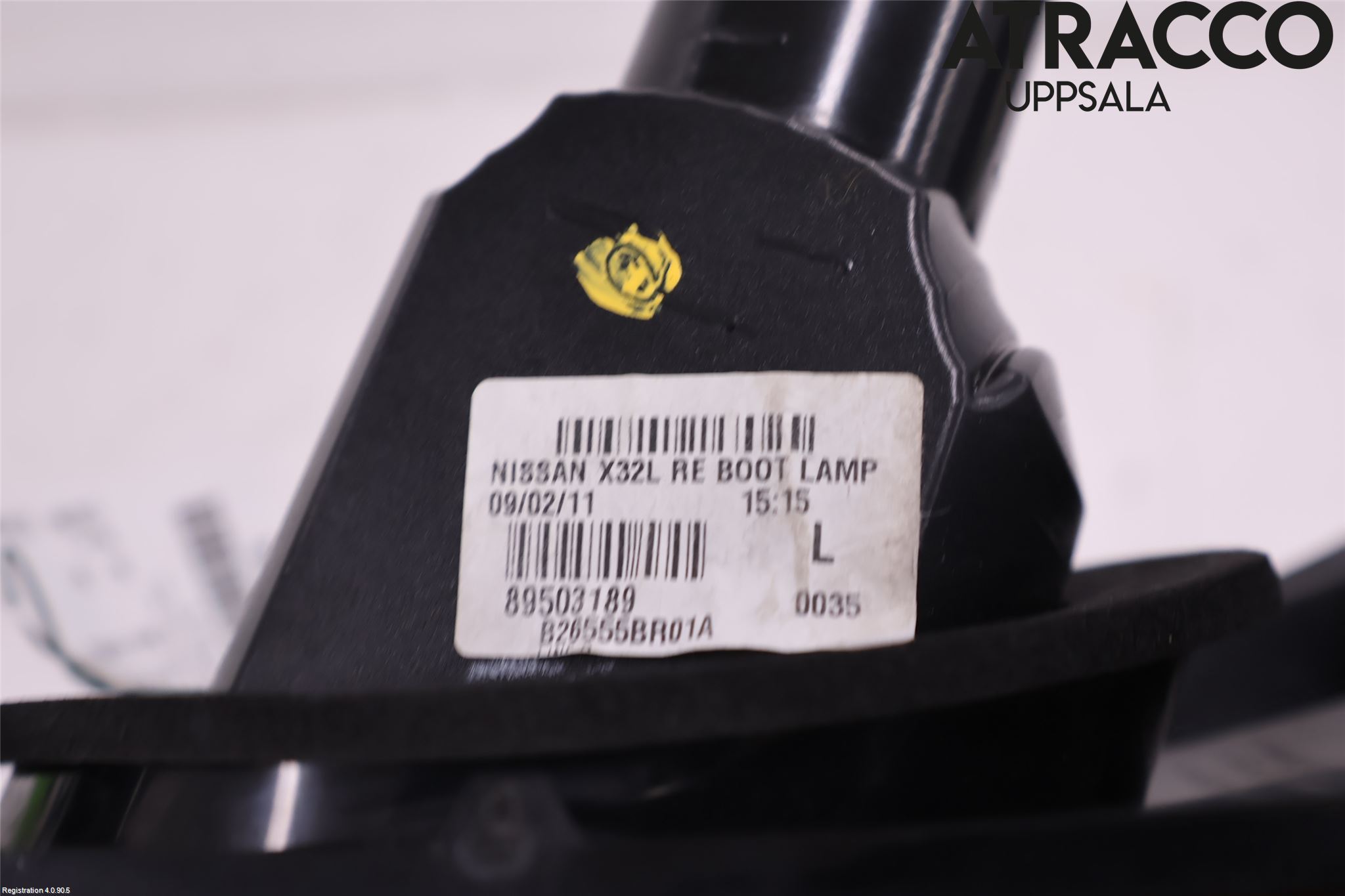 Nissan QASHQAI 10-14 Baklykt Venstre  På Luke(Indre