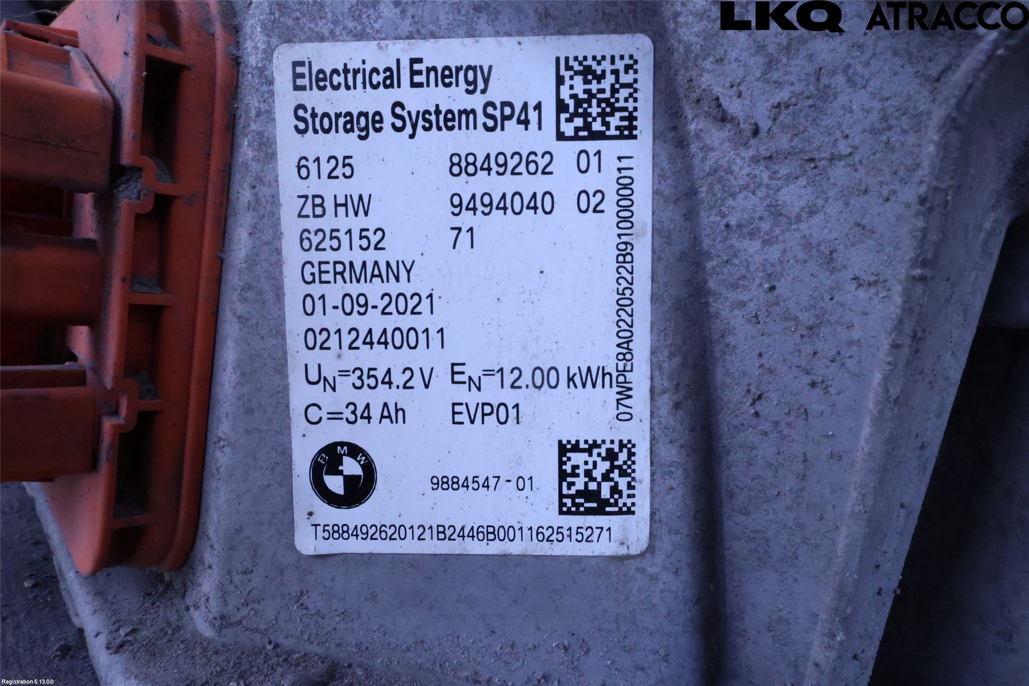 BMW 5 G30/G31/F90 17-23 Hybrid Batteri