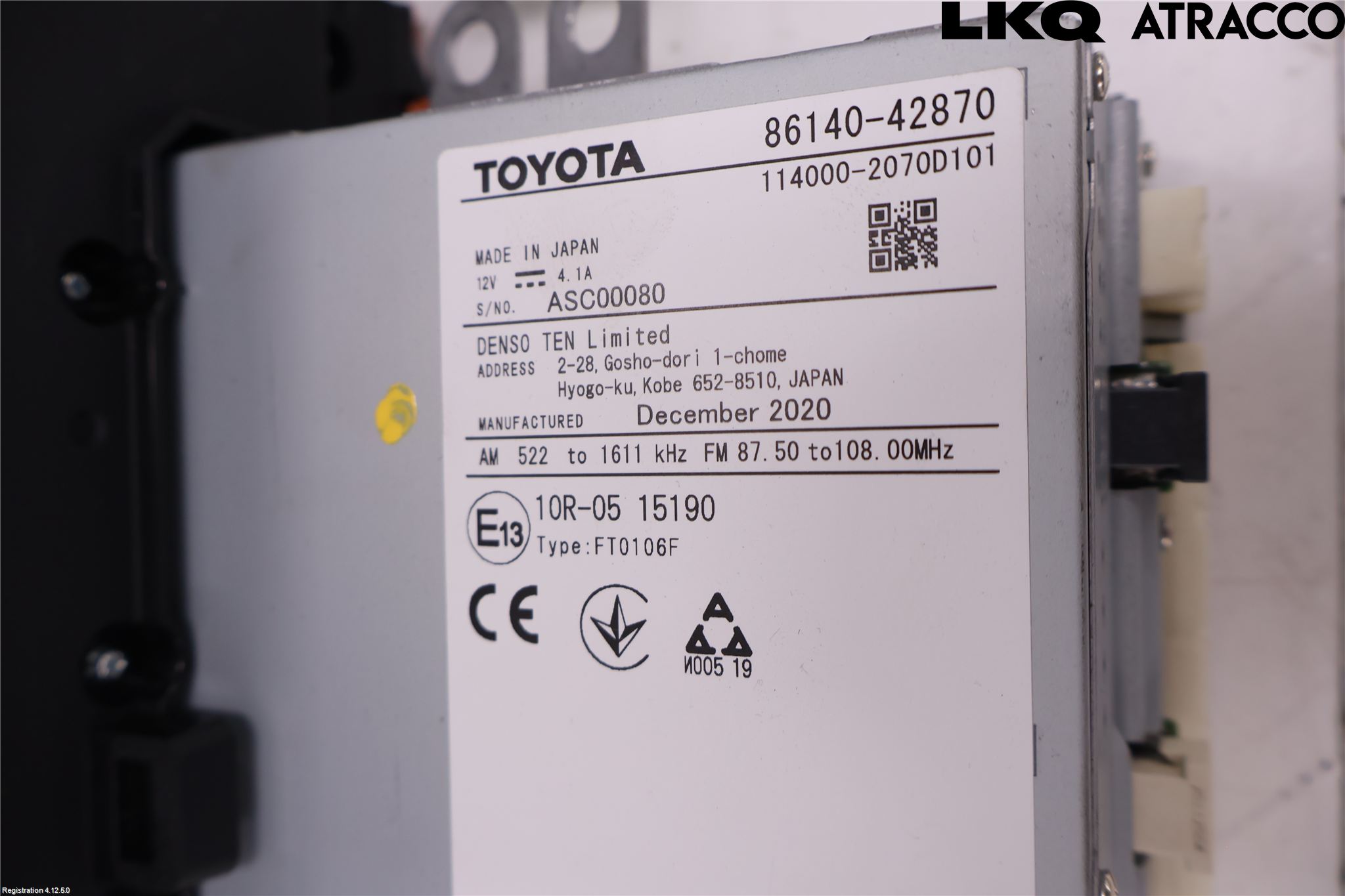 Toyota RAV4 19- Stereo Radio Med Cd