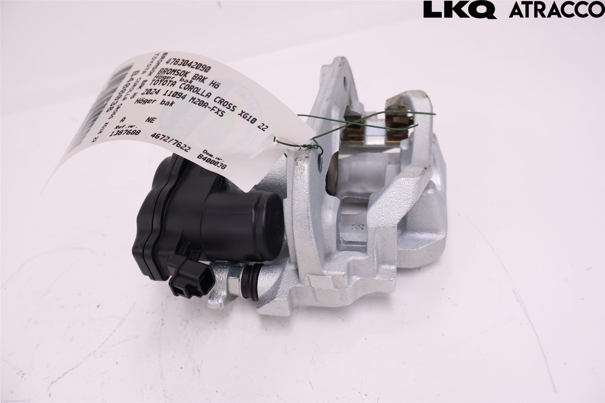 Toyota COROLLA CROSS XG10 22- Bremsecaliper Bak Høyre