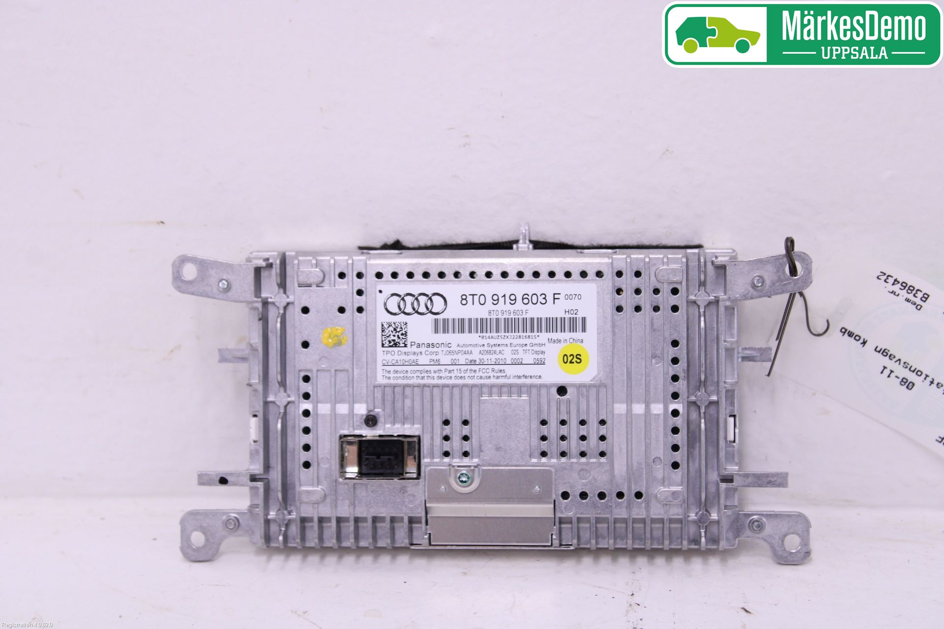 Audi A4/S4 08-11 Instr Skjerm Dvd-Gps-Ac-Tlf