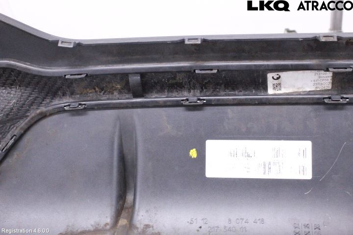 BMW 8 G14/G15/G16 18- Støtfanger Bak Midt Del