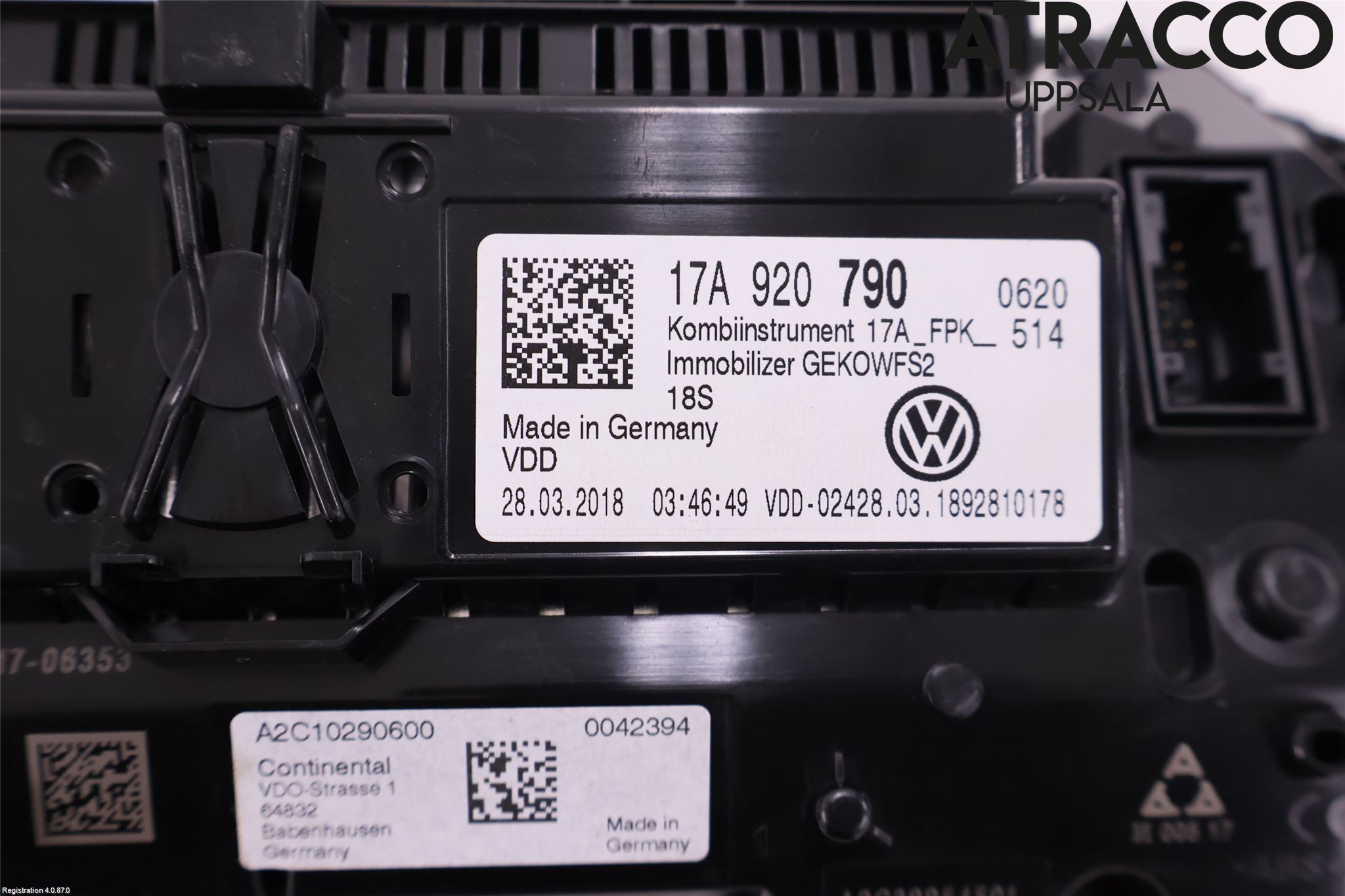 Volkswagen VW T-ROC 18- Instr Speedometer