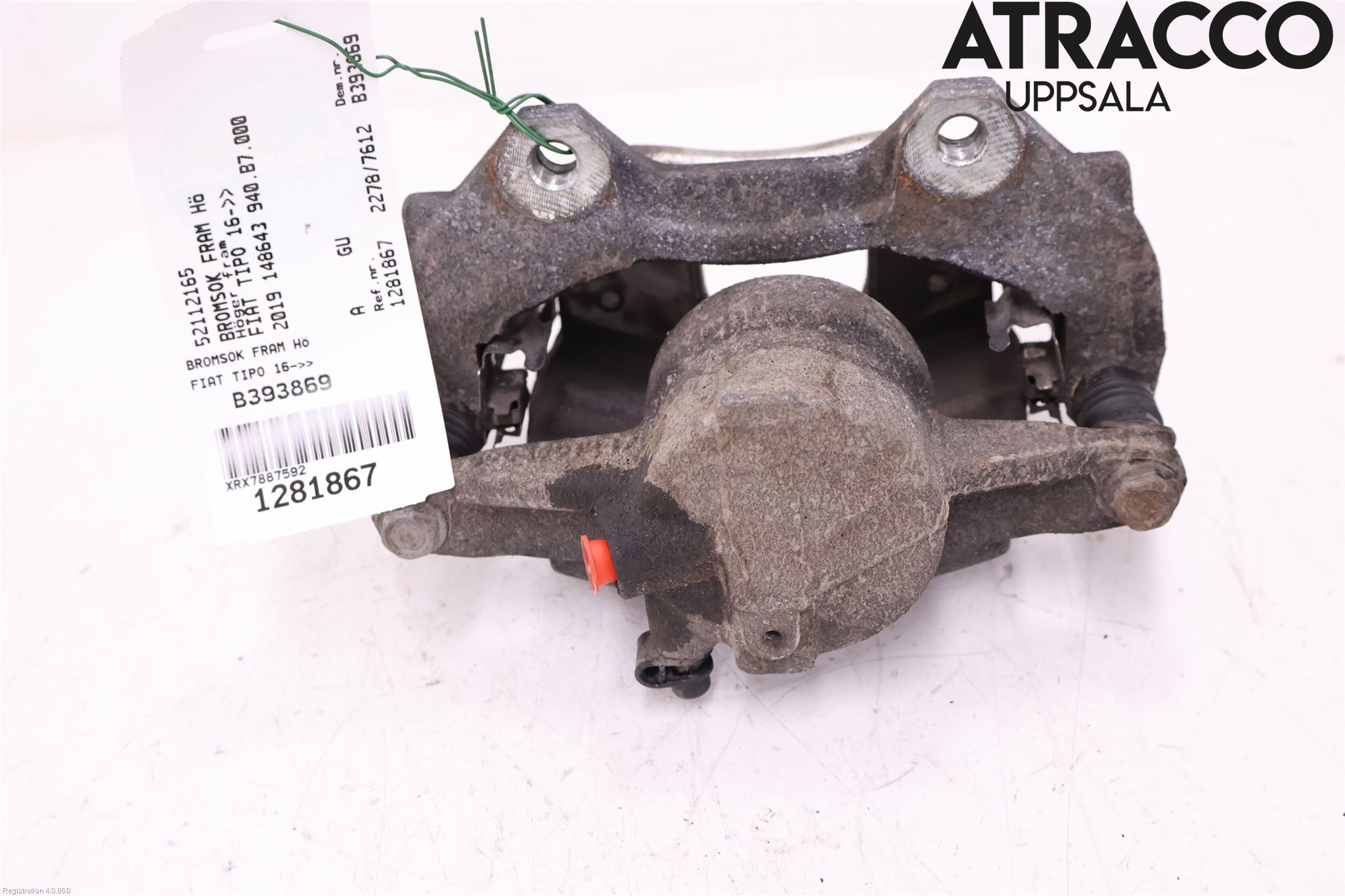 Fiat TIPO/CROSS 16- Bremsecaliper Foran Høyre