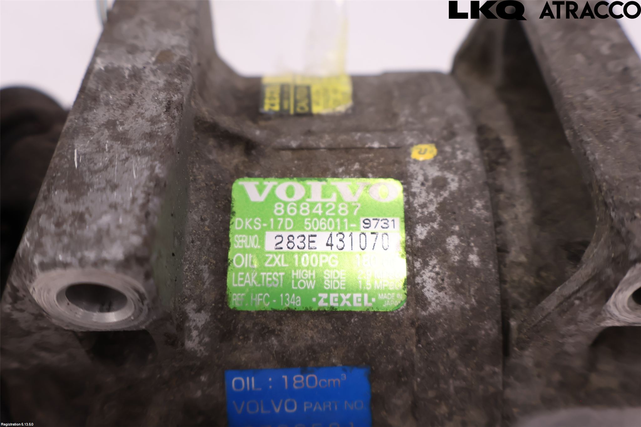 Volvo S60 01-04 Varme Ac Kompressor