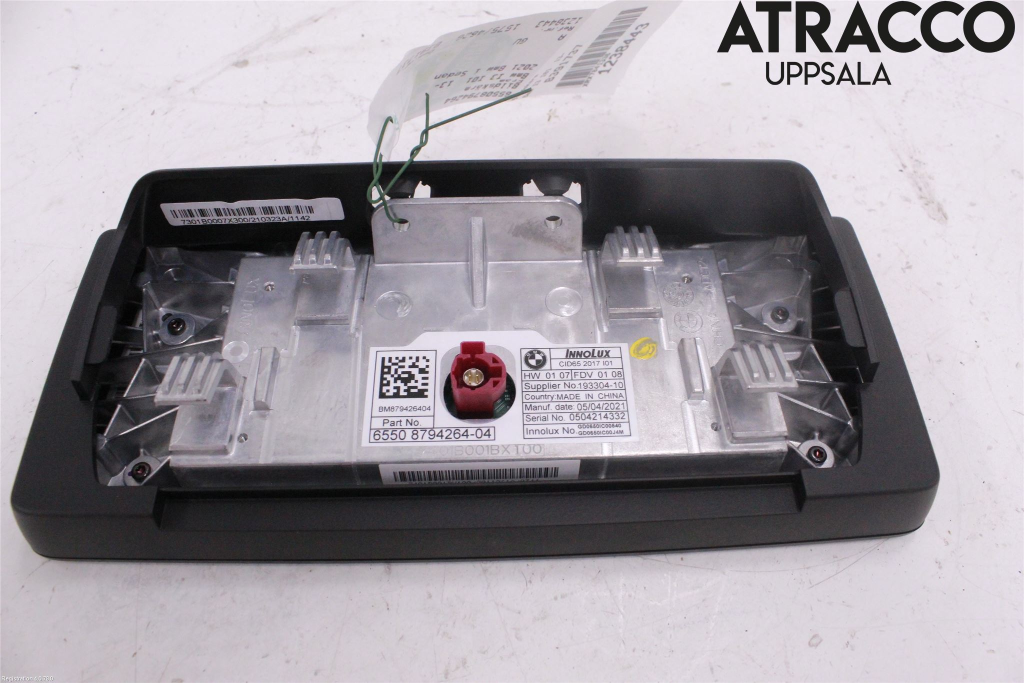 BMW i3 I01 13-22 Instr Skjerm Dvd-Gps-Ac-Tlf