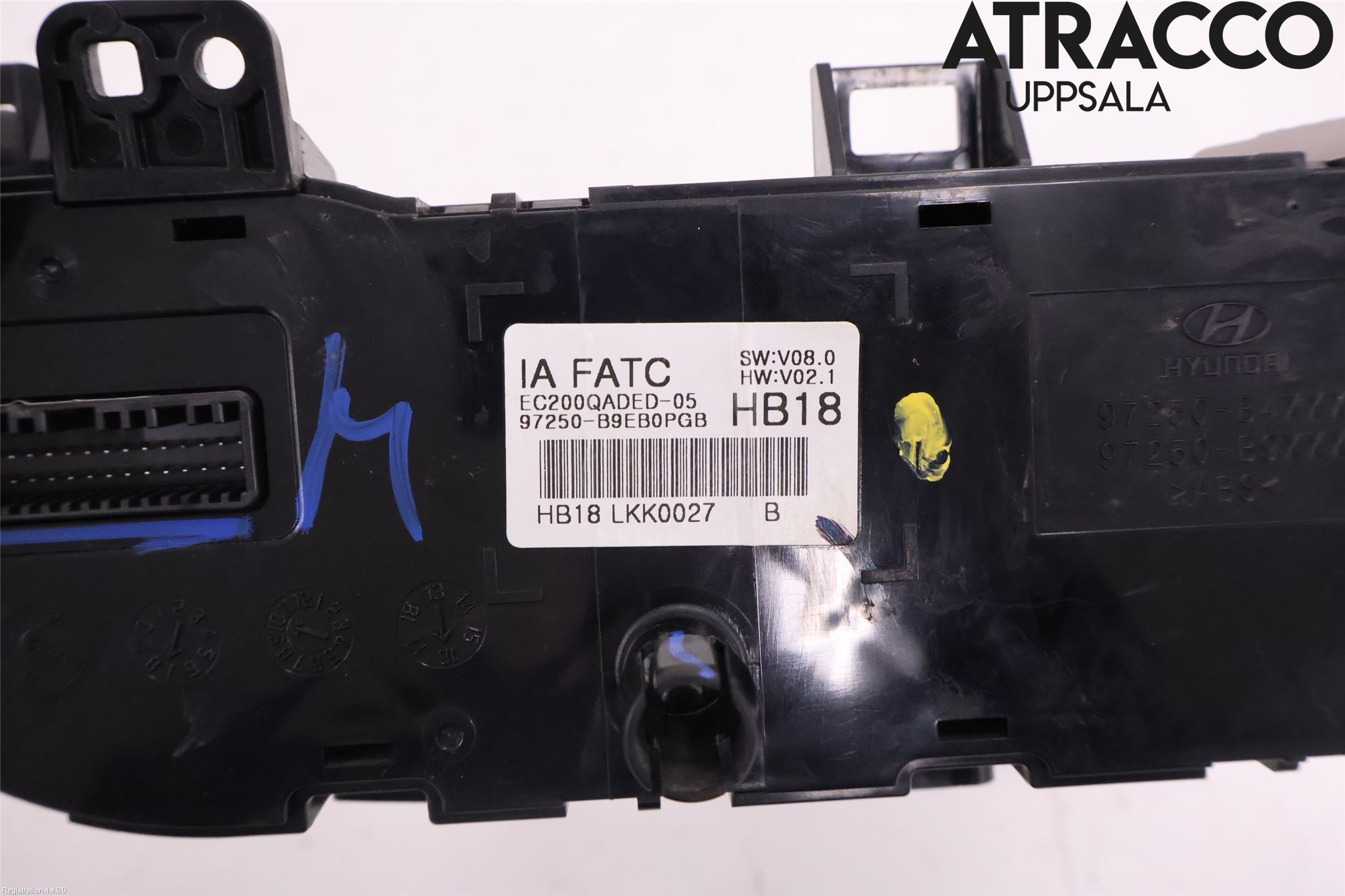Hyundai i10 BA 17-20 Varme Ac Betjening-Display