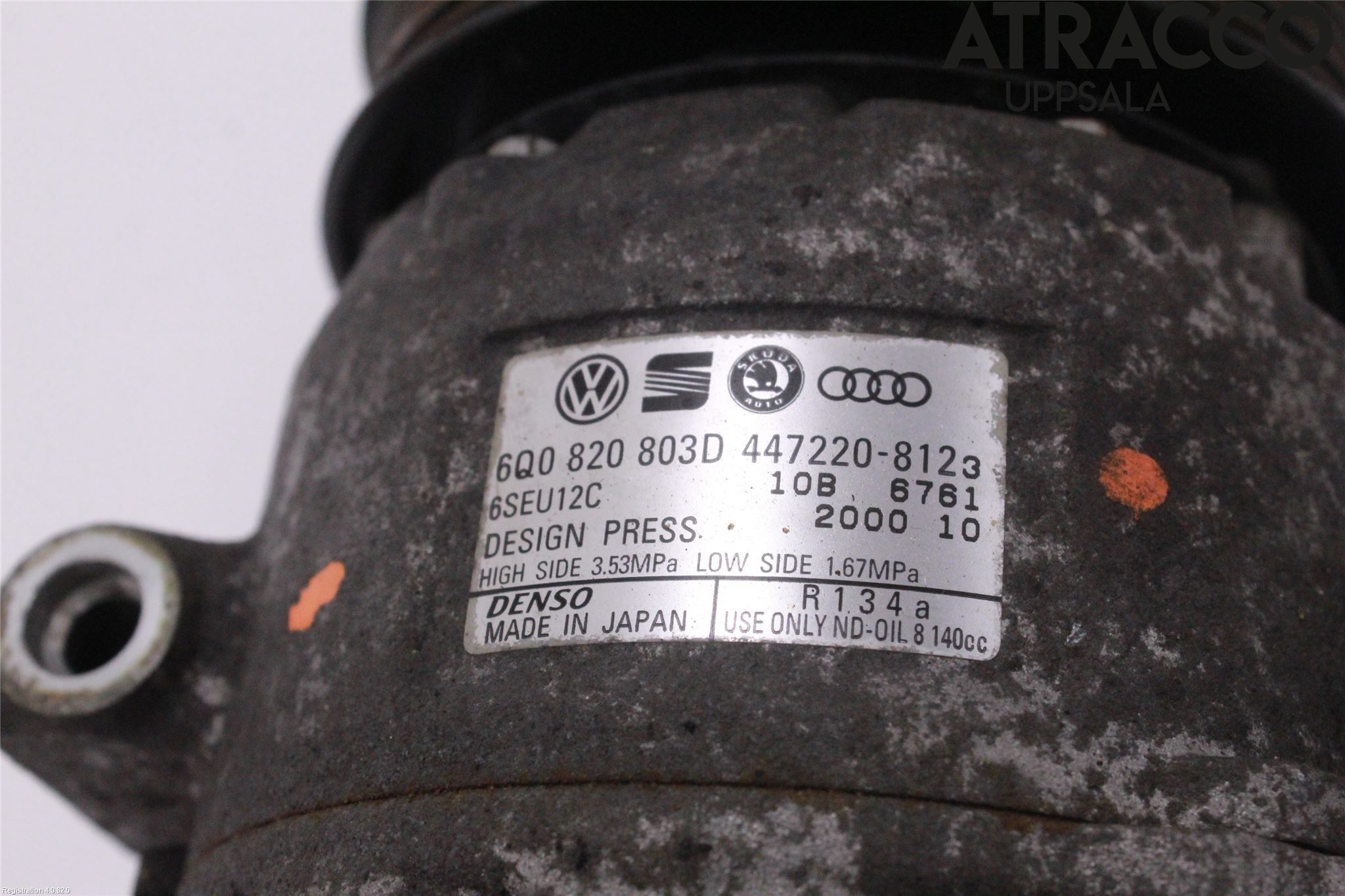 Skoda FABIA 99-07 Varme Ac Kompressor